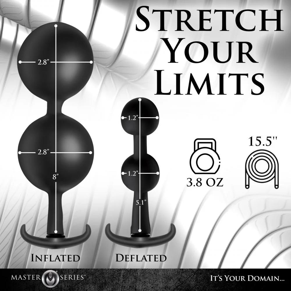 Ass Rattler Weighted Inflatable Silicone Anal Plug - Image 4