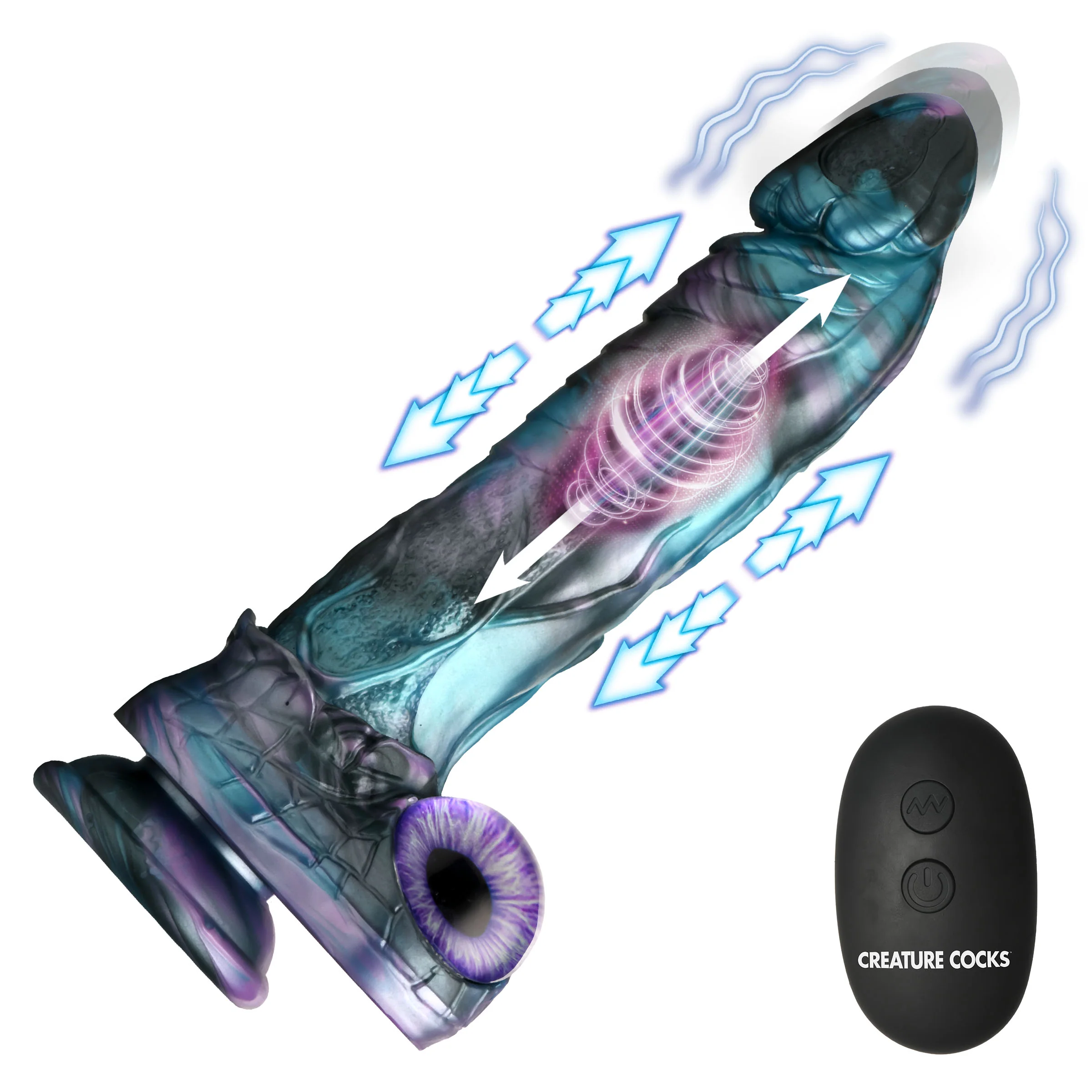 Astro-Thrust Thrusting & Vibrating Silicone Dildo - Image 6