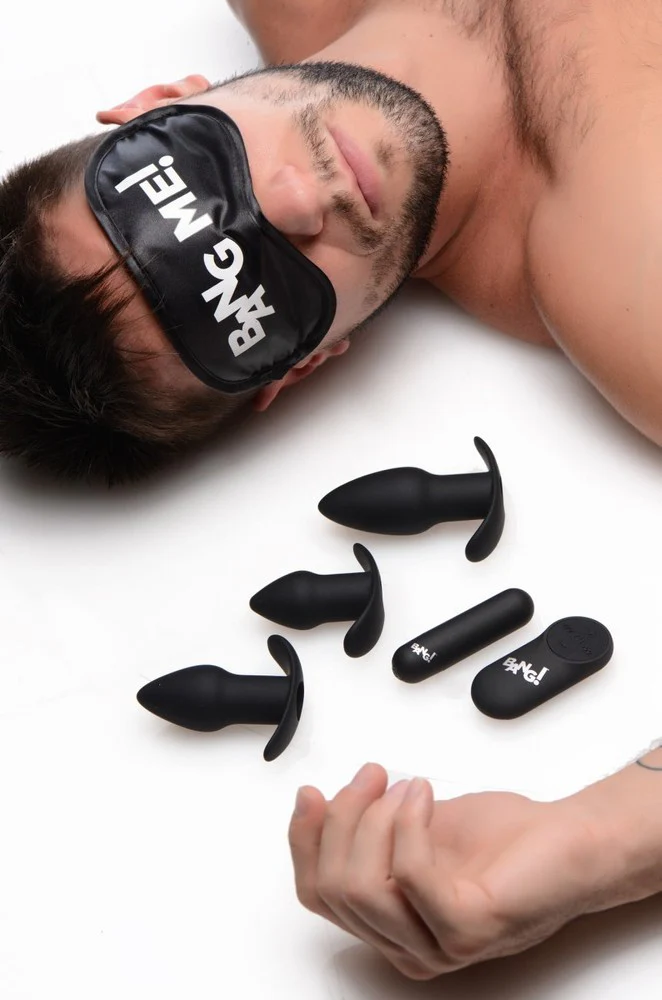 Backdoor Adventure Remote Control 3 Piece Butt Plug Vibe Kit - Image 2