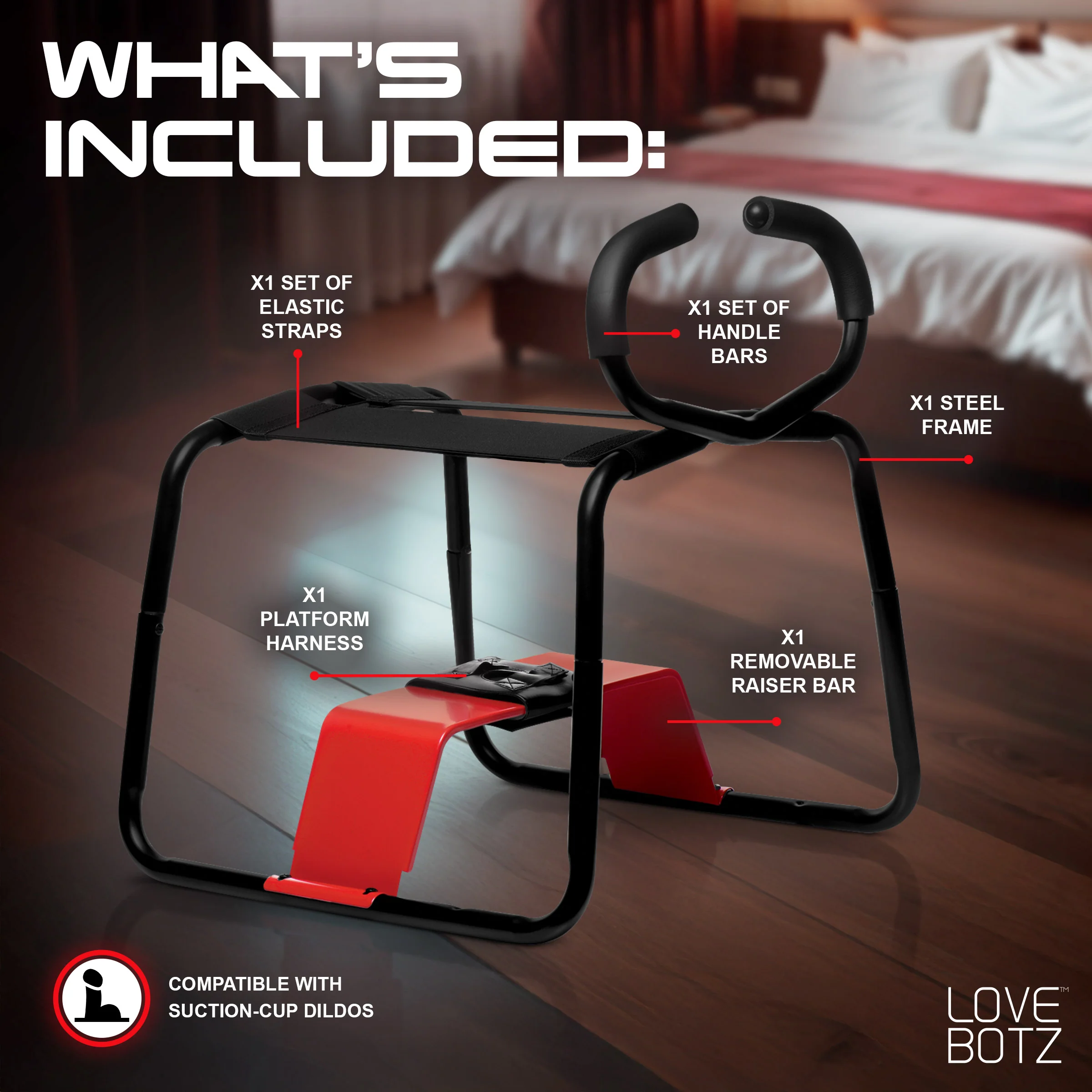 Bangin Bench EZ-Ride Sex Stool with Handles - Image 5