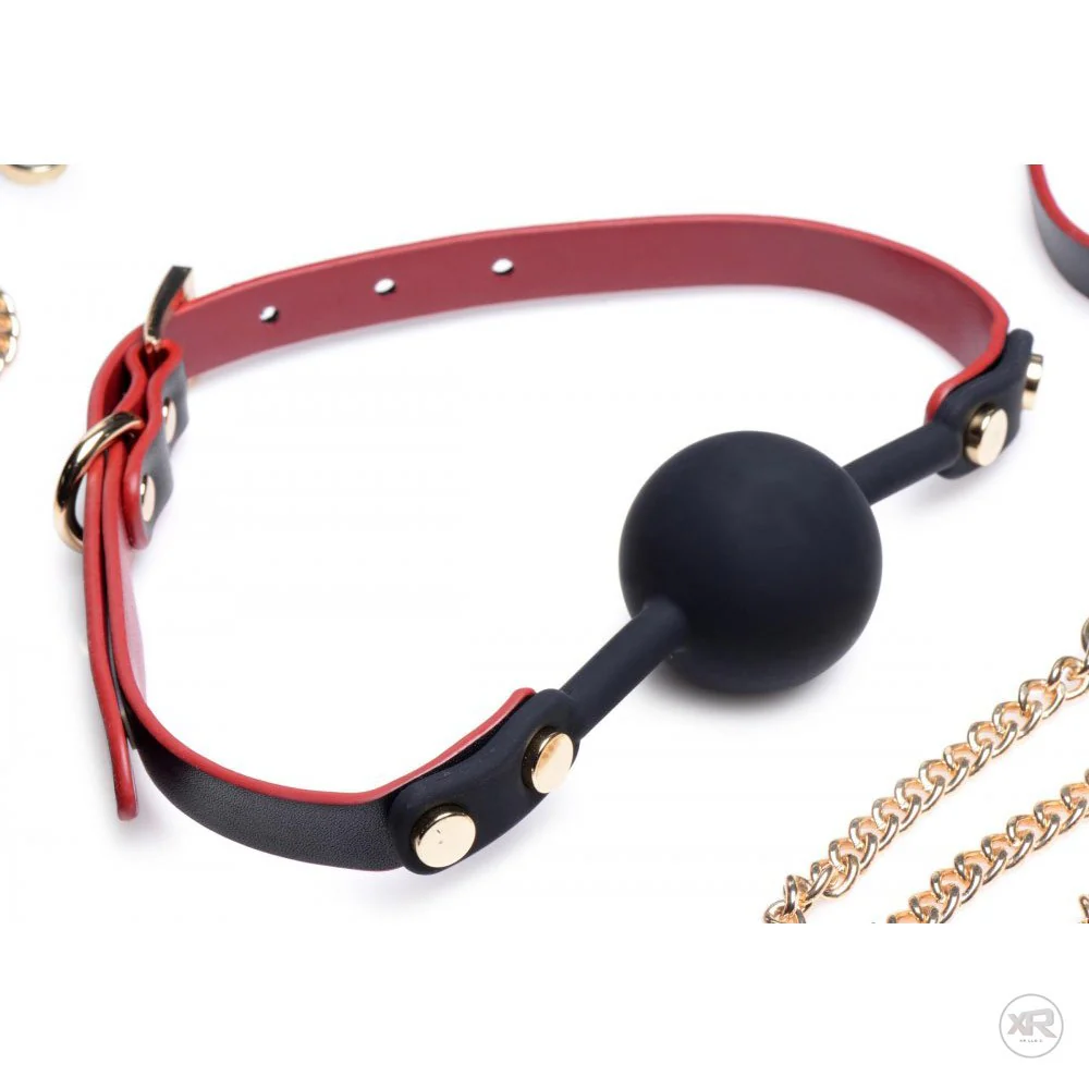Black and Red Bow Bondage Set with Carry Case - Image 5