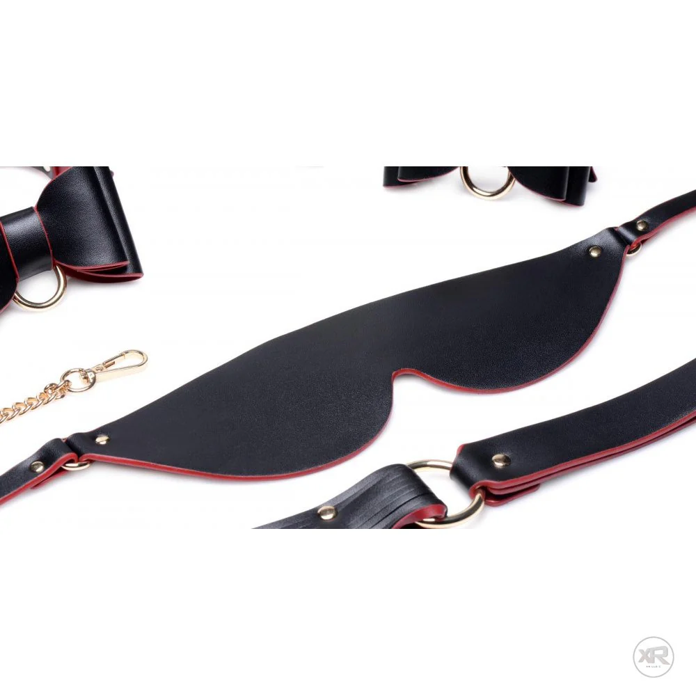 Black and Red Bow Bondage Set with Carry Case - Image 9