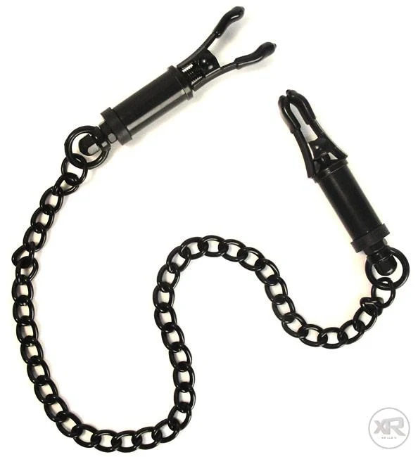 Black Deluxe Adjustable Nipple Clamps - Image 3