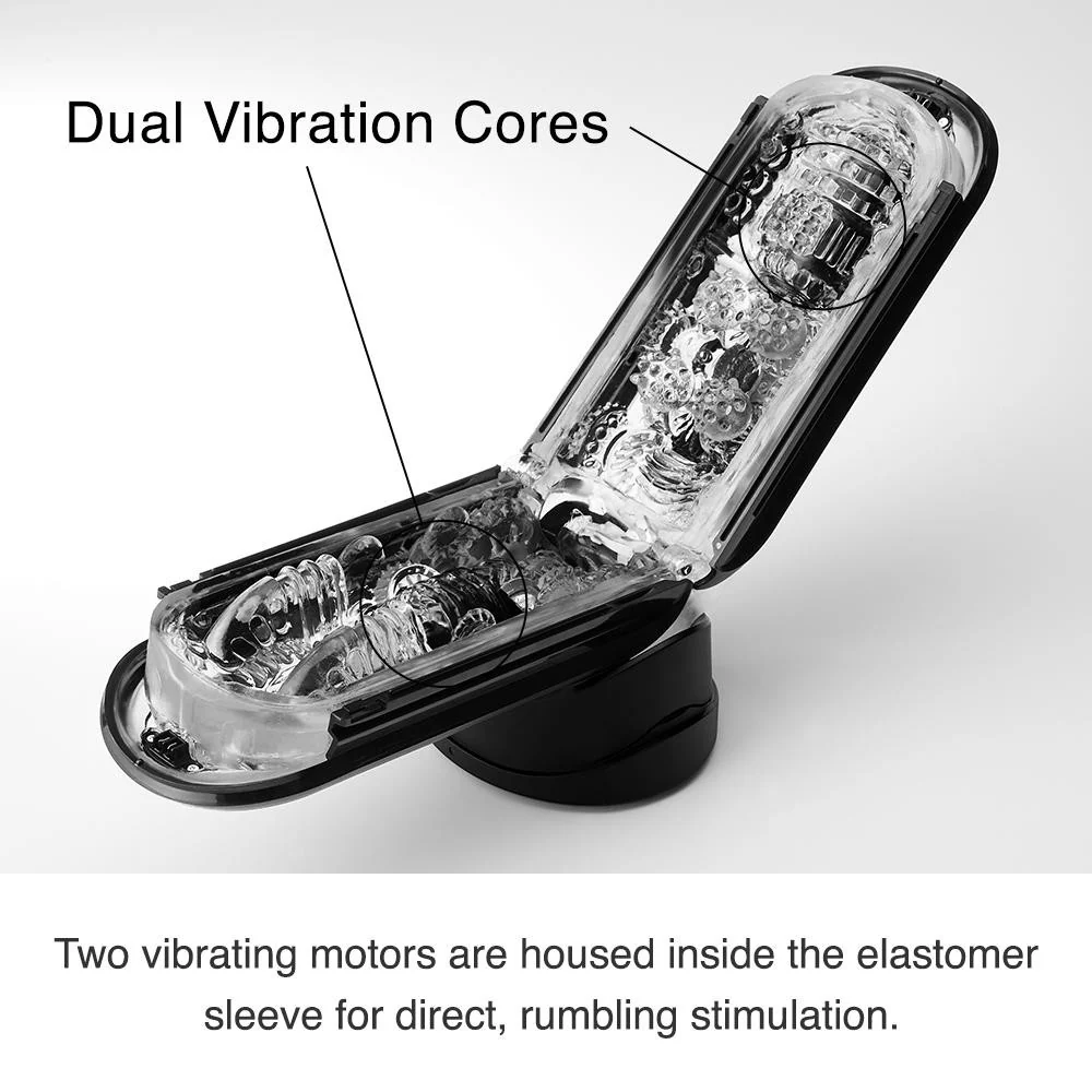 Black Flip 0-Zero Electronic Vibration Stroker - Image 2