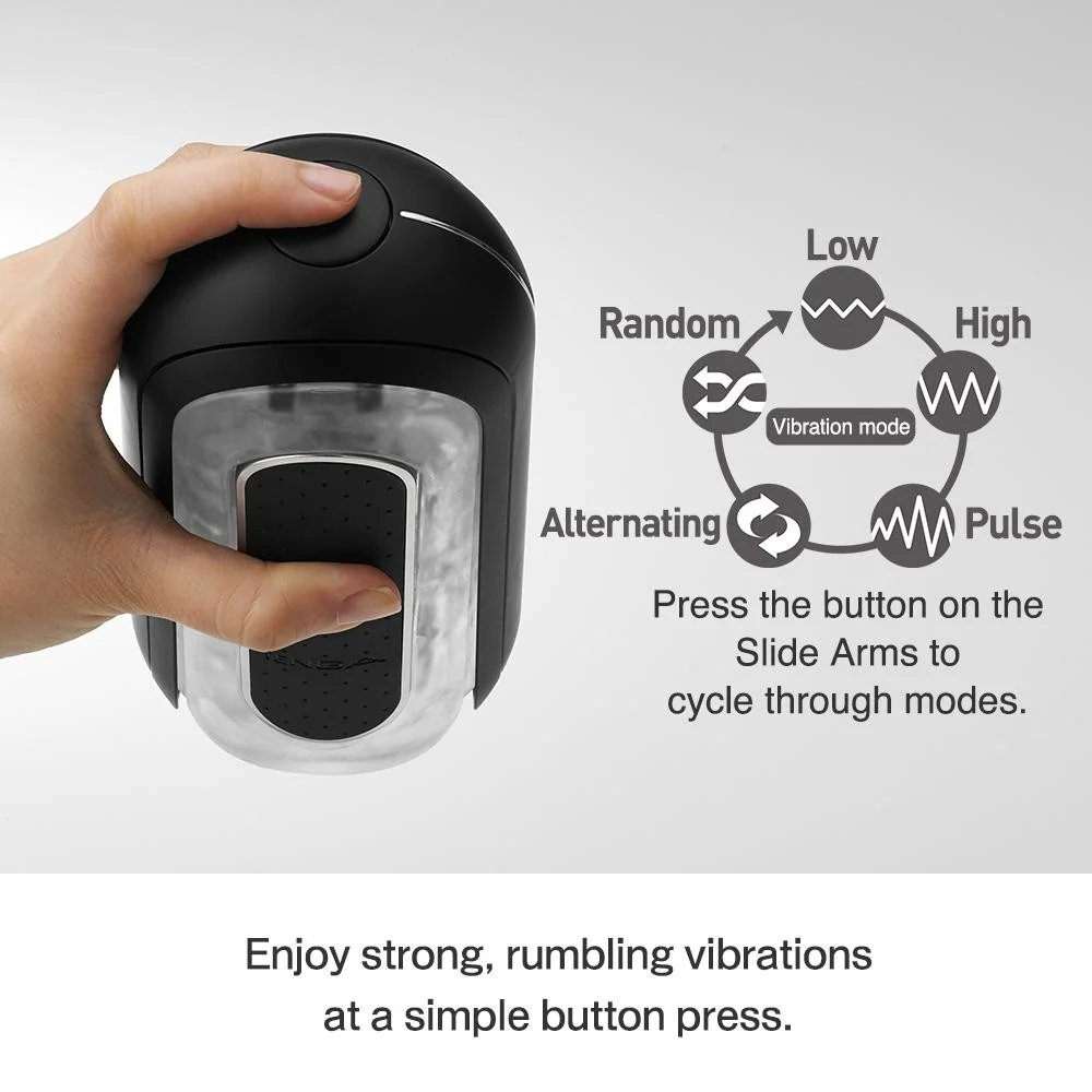 Black Flip 0-Zero Electronic Vibration Stroker - Image 4
