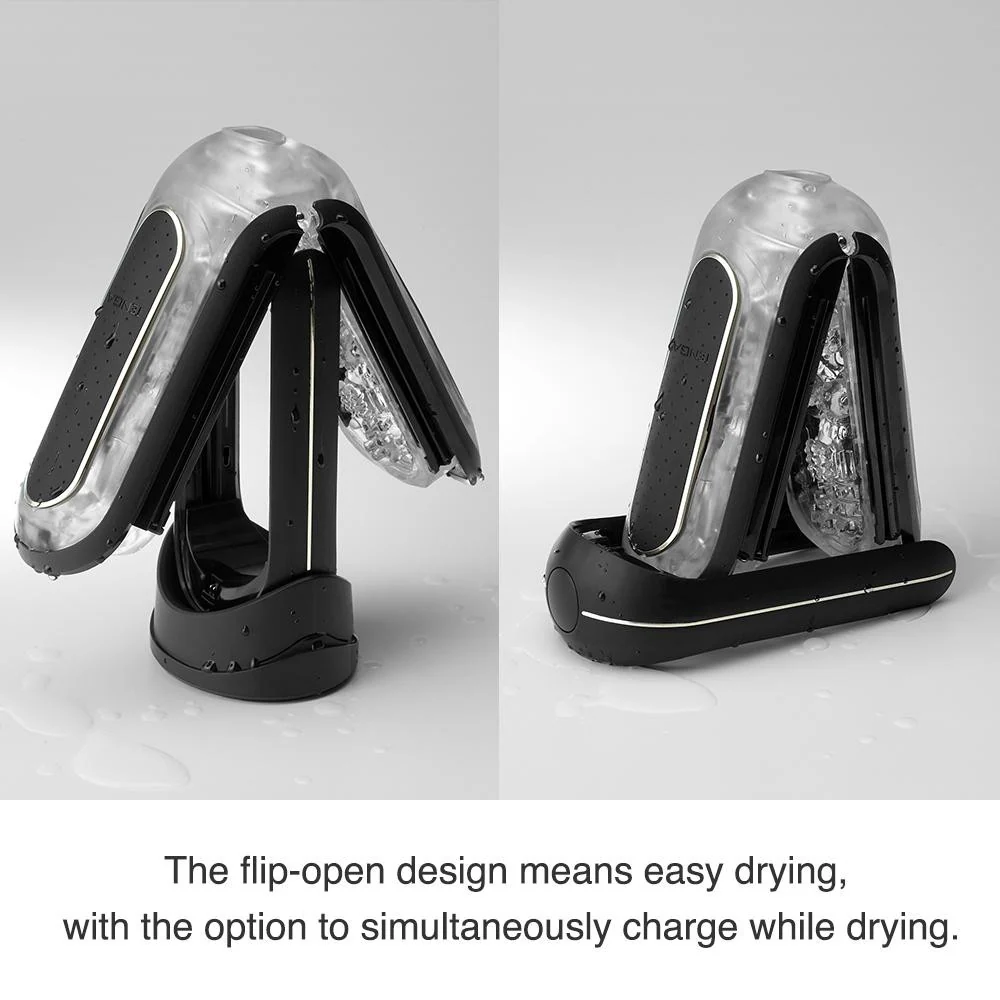 Black Flip 0-Zero Electronic Vibration Stroker - Image 5