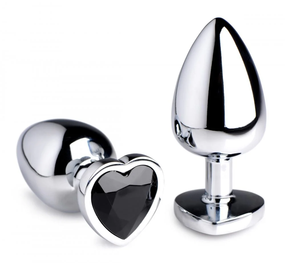 Black Heart Gem Anal Plug - Image 3