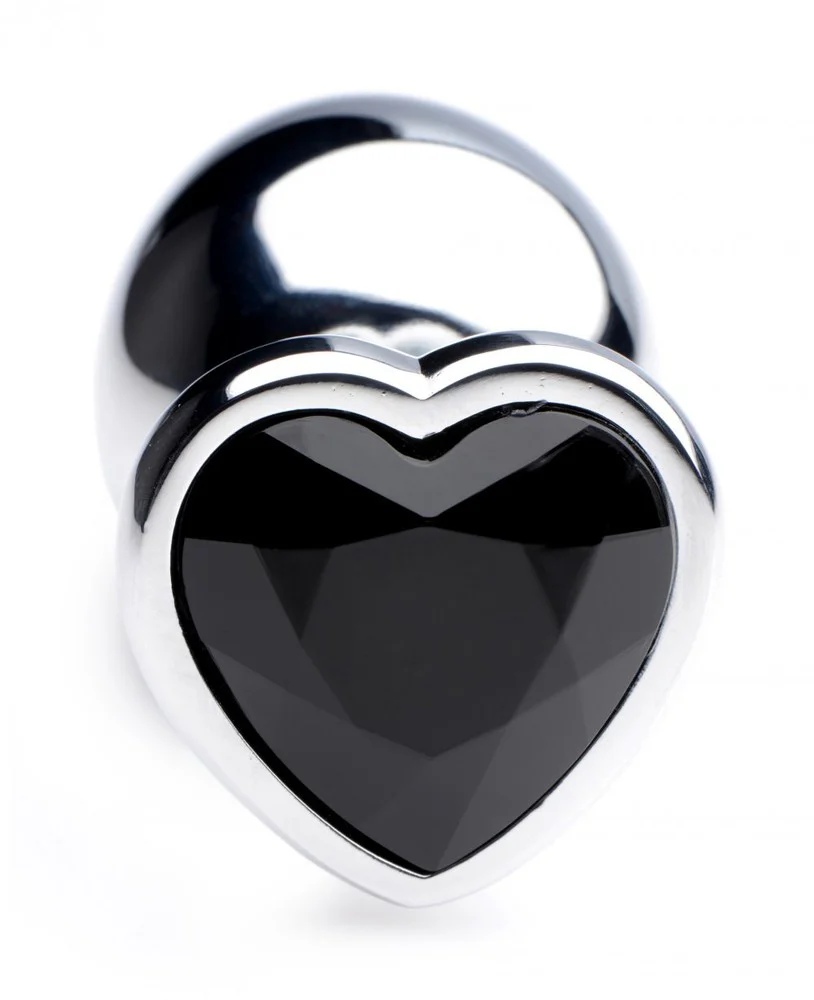 Black Heart Gem Anal Plug - Image 4