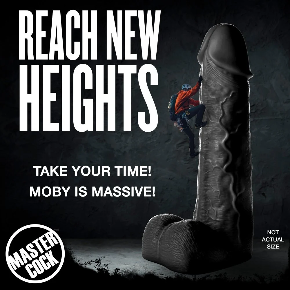 Black Moby Huge 2 Foot Tall Super Dildo - Image 10