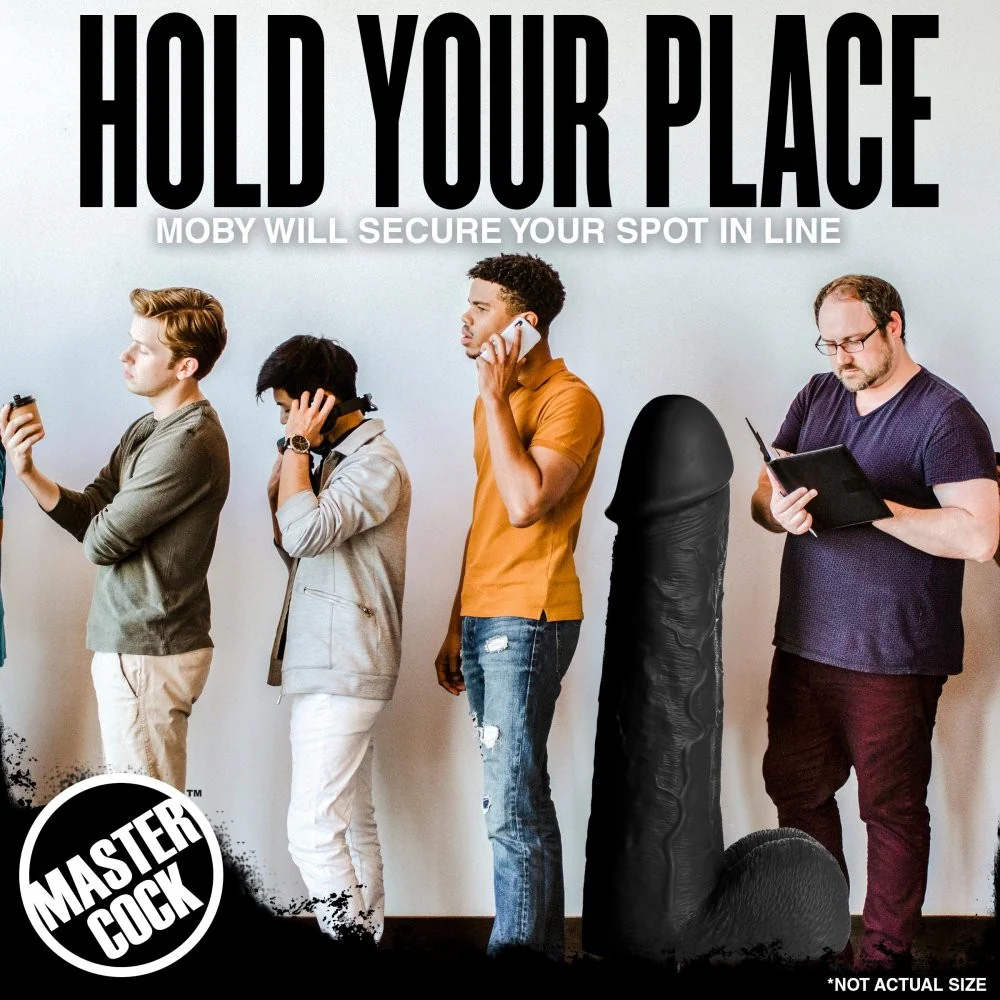 Black Moby Huge 2 Foot Tall Super Dildo - Image 13