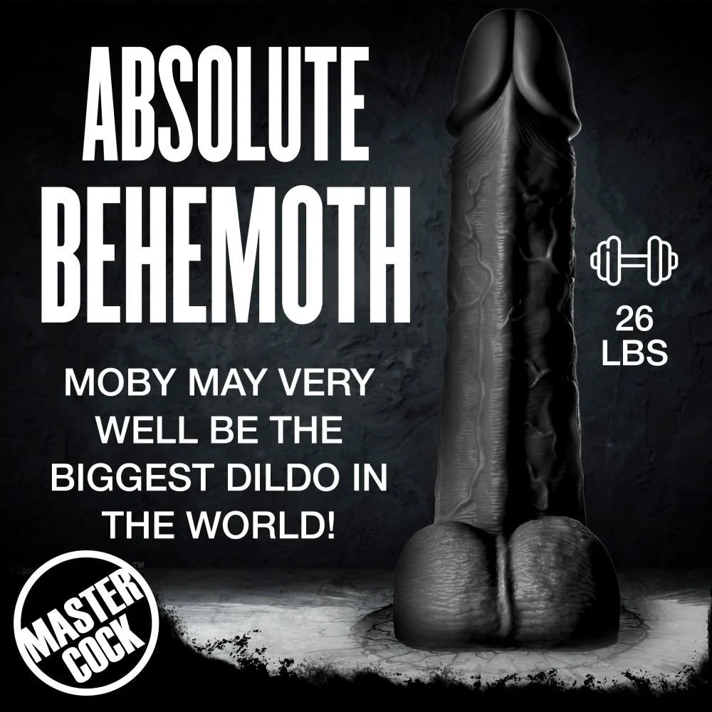 Black Moby Huge 2 Foot Tall Super Dildo - Image 8