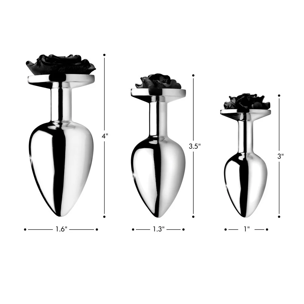 Black Rose Anal Plug - Image 3