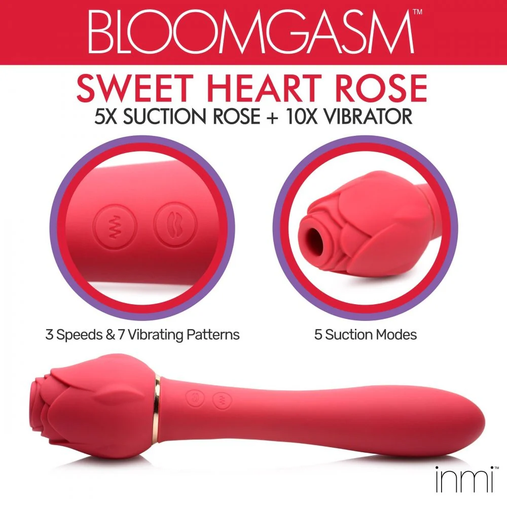 Bloomgasm Sweet Heart Rose Vibrator - Image 3