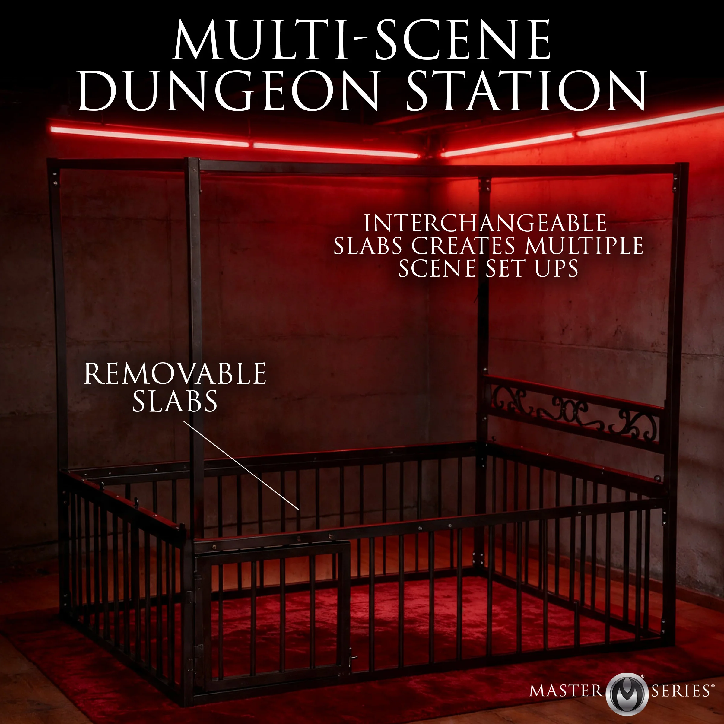 Submission Bondage Bed with Cage - Image 4
