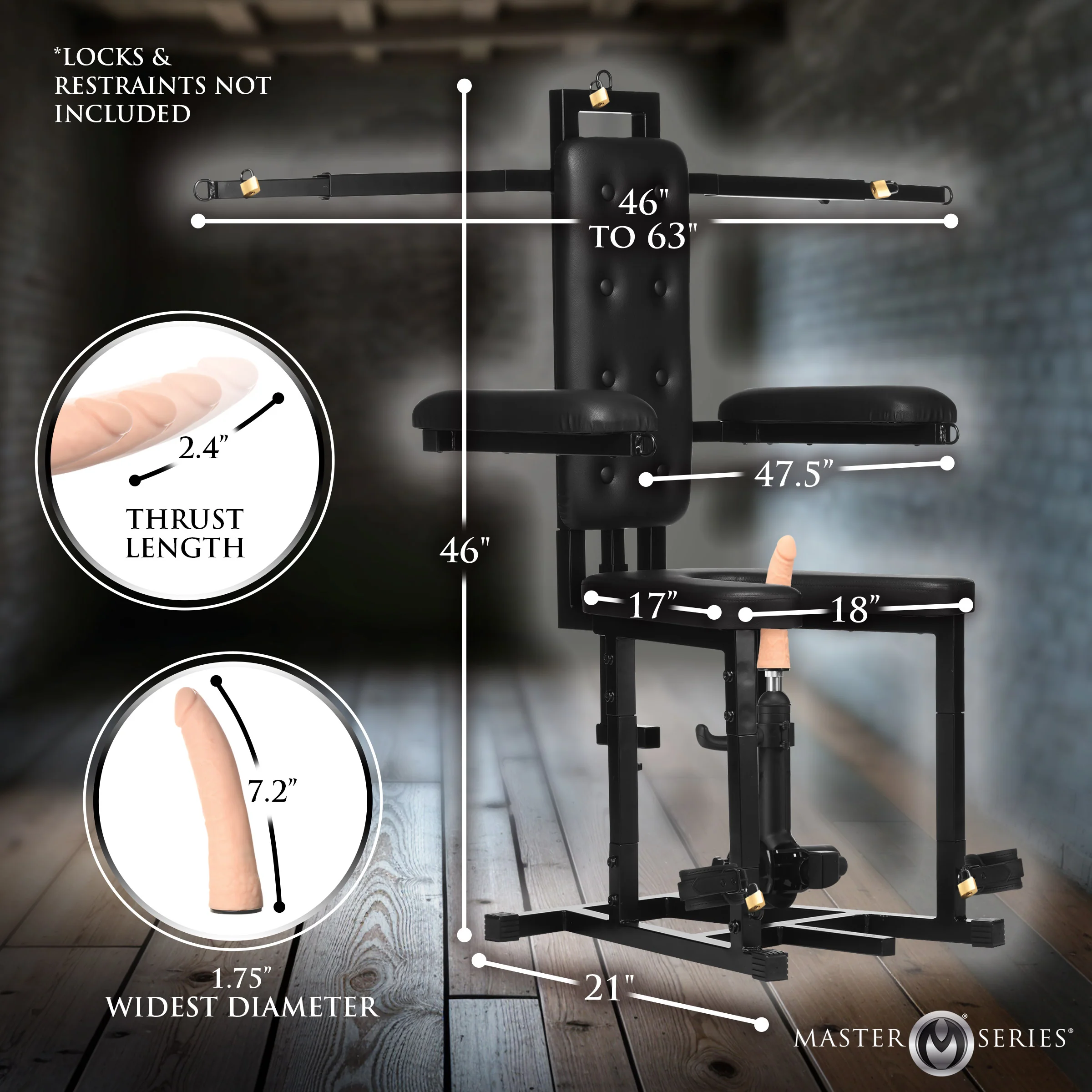 Bondage Enforcer Chair w/ Sex Machine - Image 8