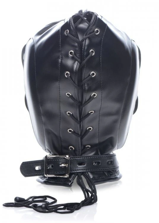 Bondage Hood with Penis Gag - Image 3