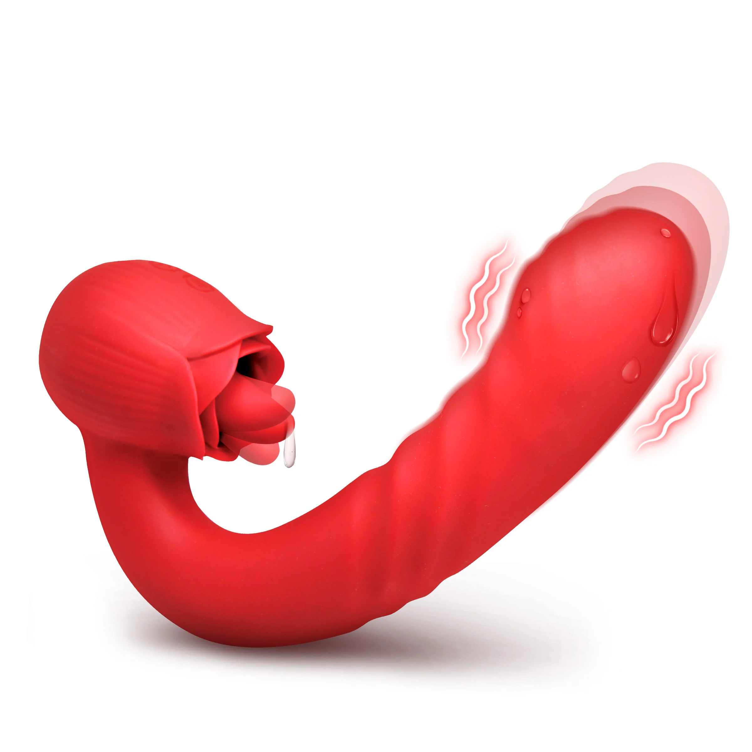 Boom Bloom Thrusting & Licking Rose Vibrator - Image 7