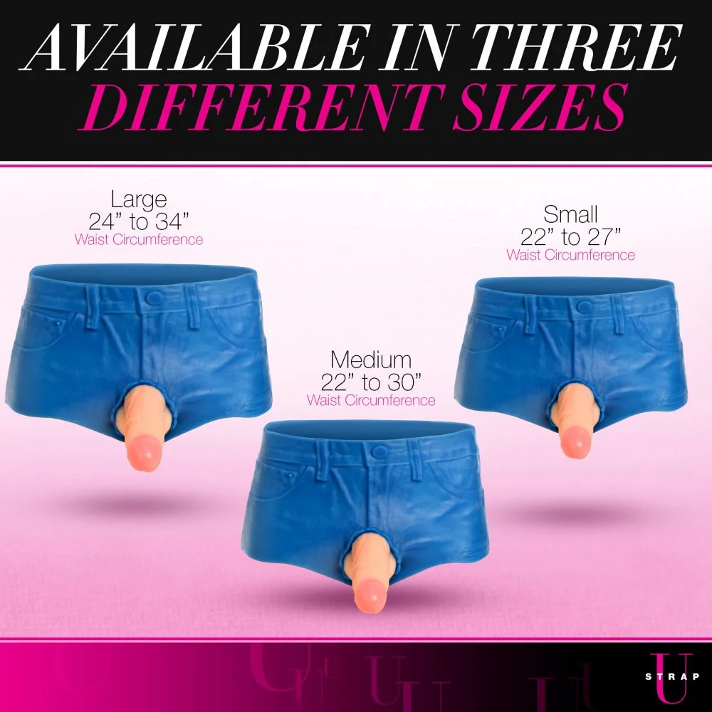 Booty Shorts 6 Inch Dildo Silicone Strap On Harness - Image 7