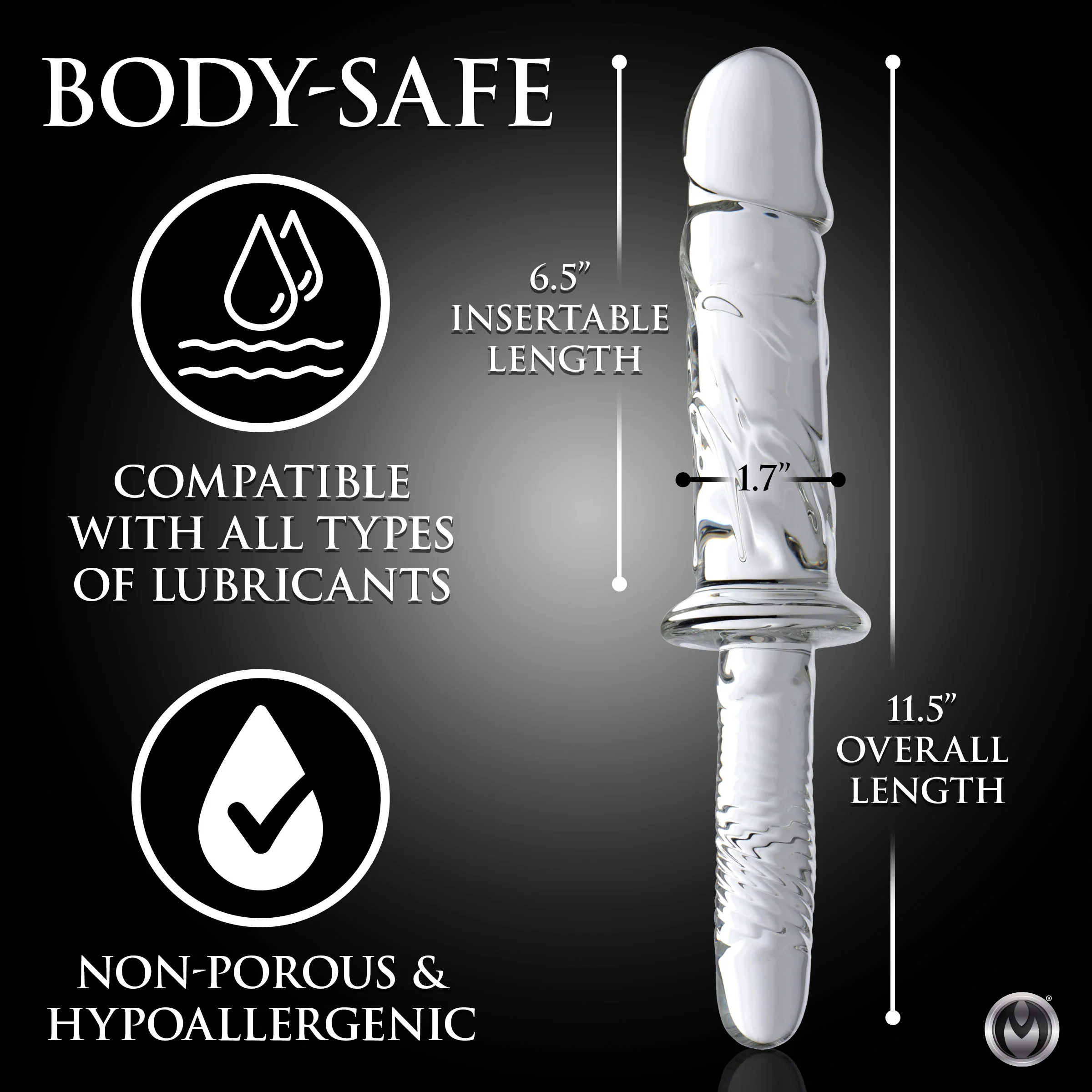 Brutus Glass Dildo Thruster - Image 3