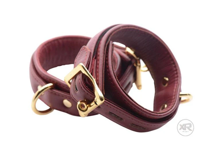 Luxury Burgundy Locking Cuffs - Image 6