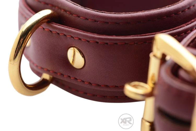 Luxury Burgundy Locking Cuffs - Image 7
