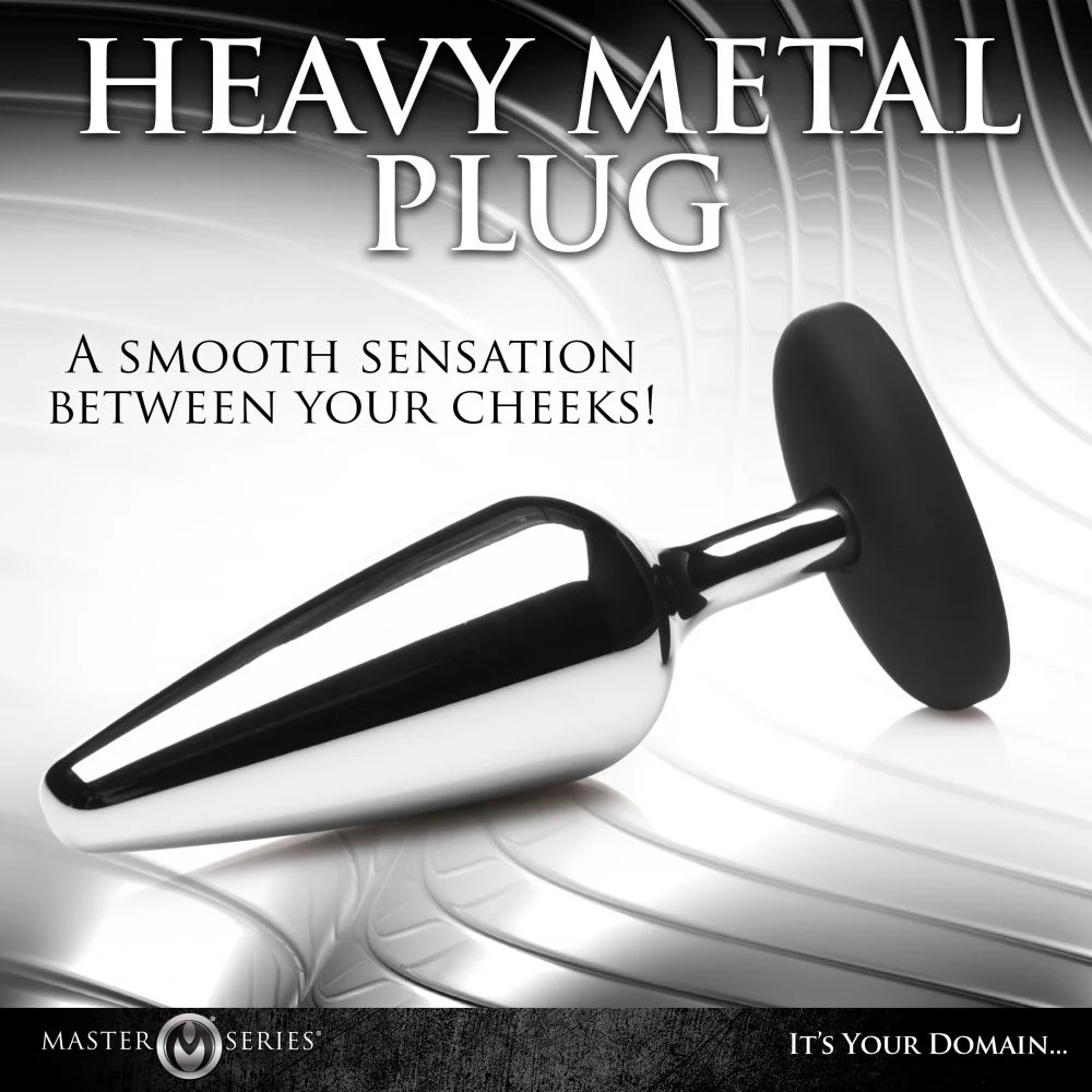 Butt Slut Metal & Silicone Butt Plug - Image 4