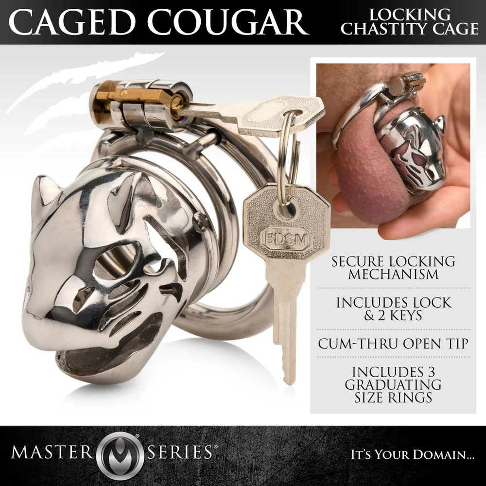 Caged Cougar Locking Chastity Cage - Image 4