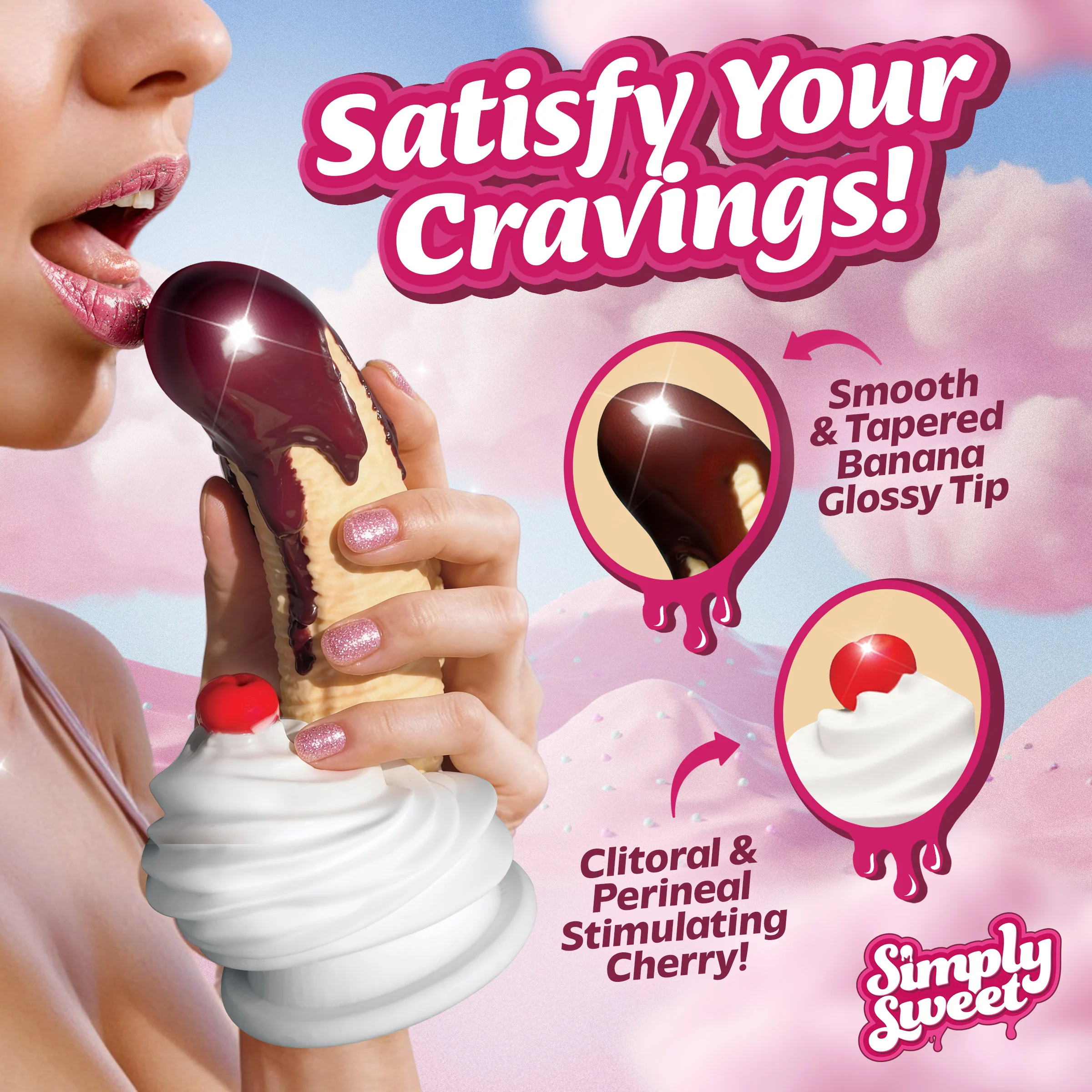 Chocolate Dipped Banana Split Premium Silicone Dildo w/ Suction Base - Image 2