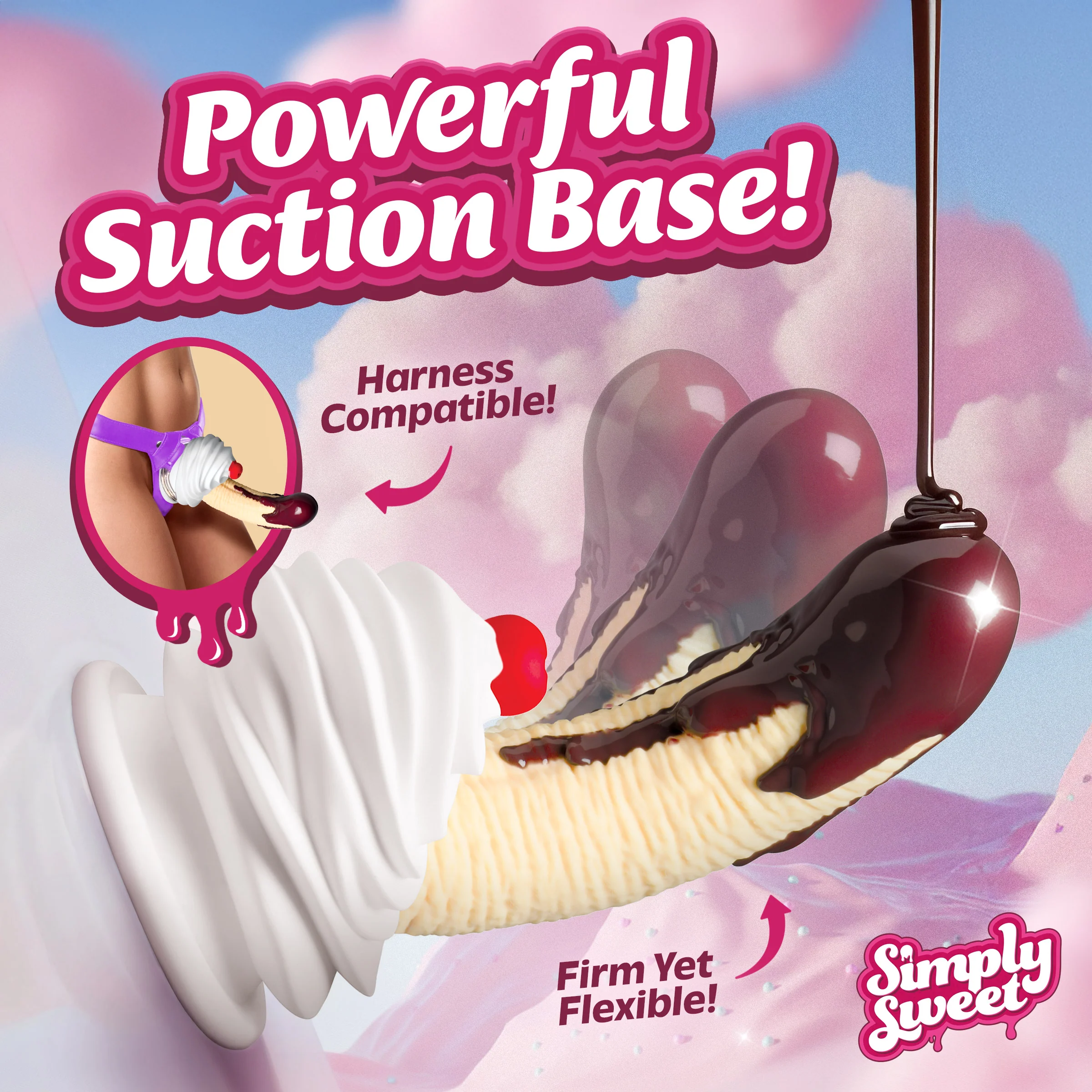 Chocolate Dipped Banana Split Premium Silicone Dildo w/ Suction Base - Image 3