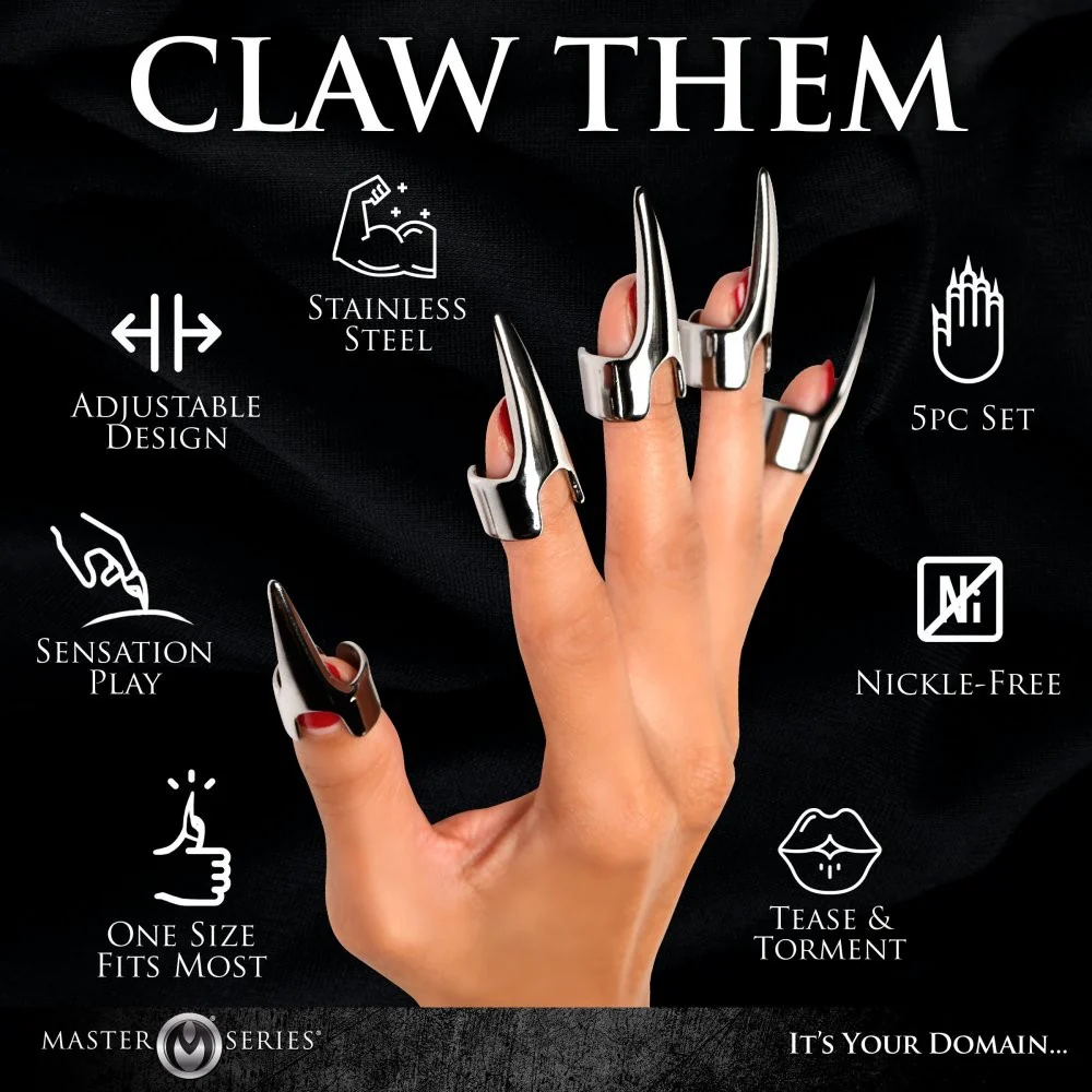 Clawed 5pc Sensation Play Rings - Image 5