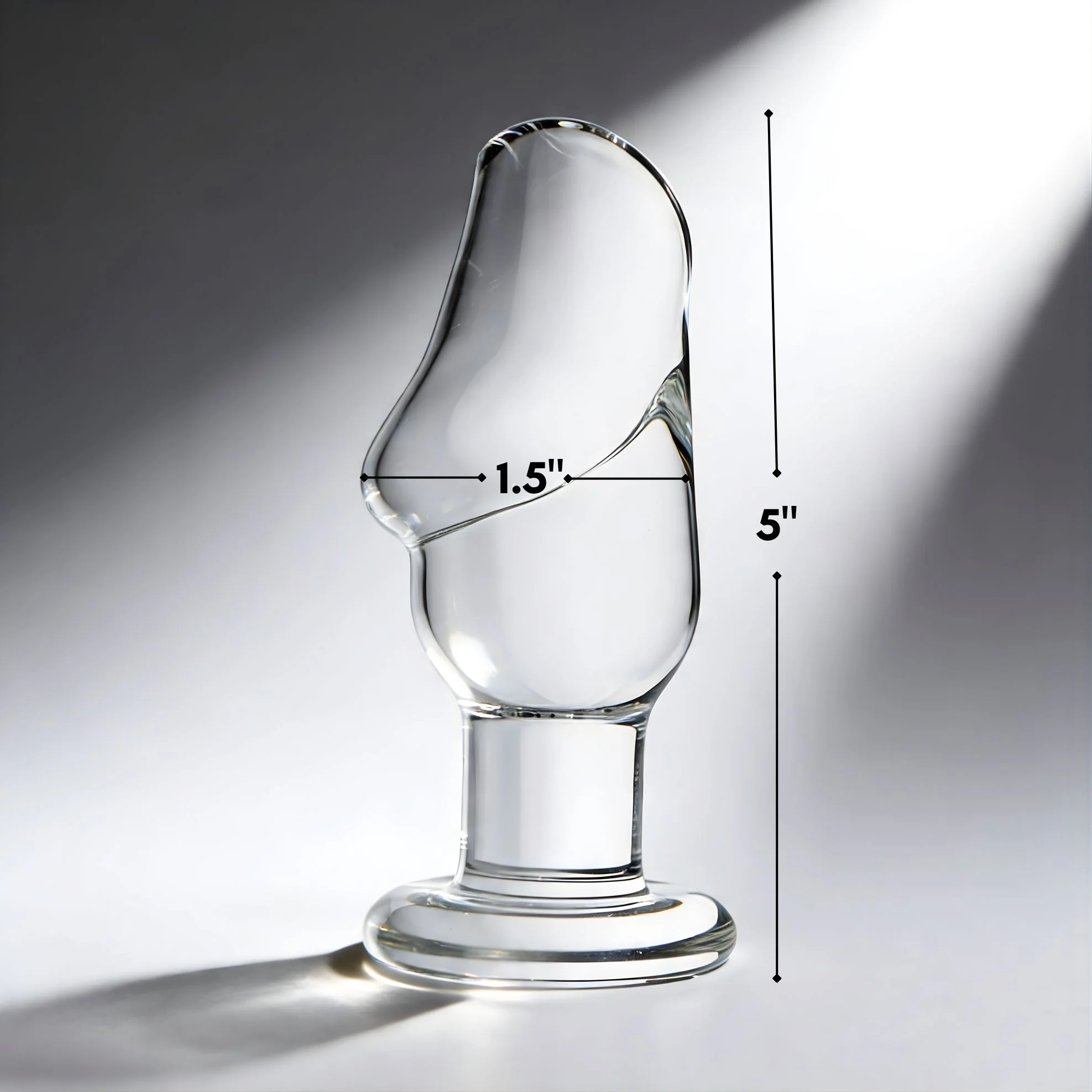 Asvini Glass Penis Butt Plug - Image 3