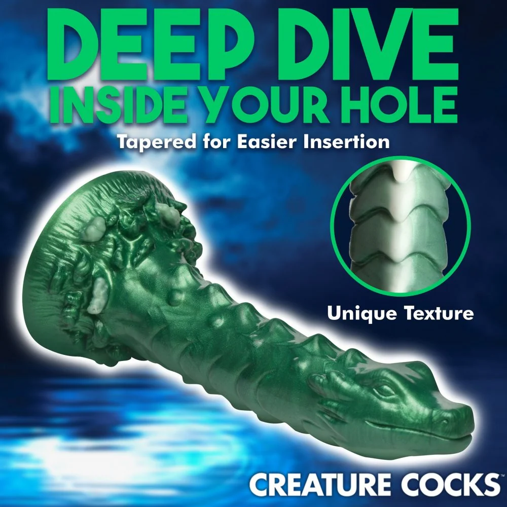 Cockness Monster Lake Creature Silicone Dildo - Image 8