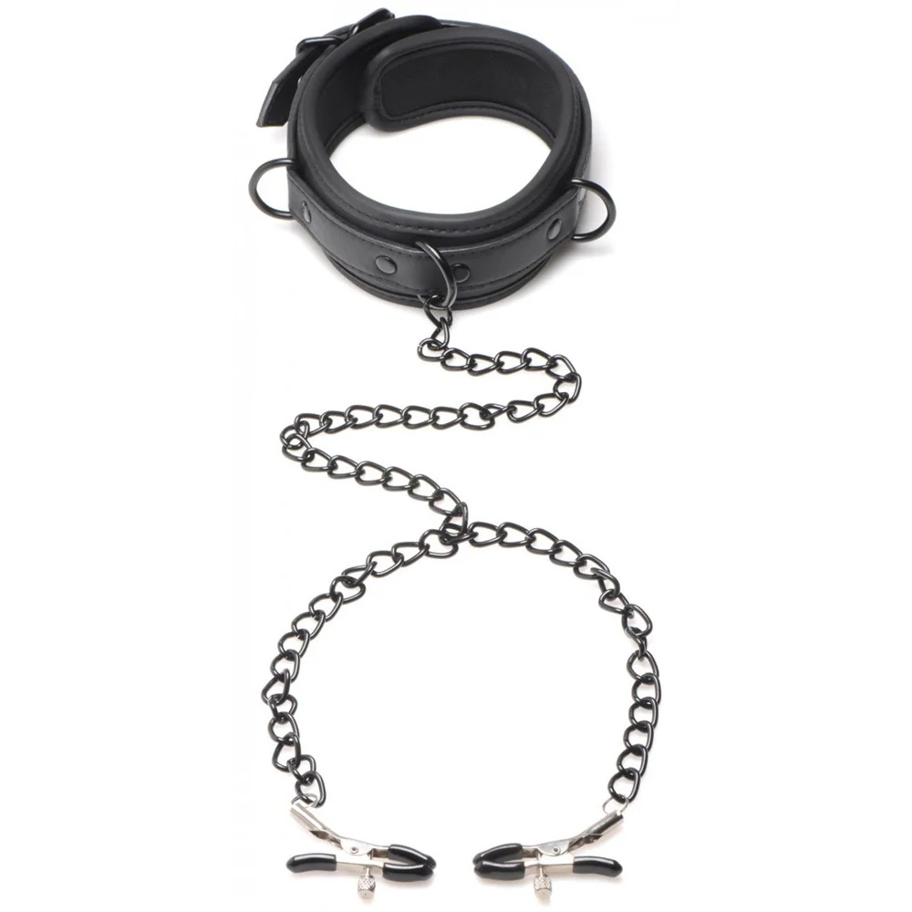 Collared Temptress Collar with Nipple Clamps - Image 8