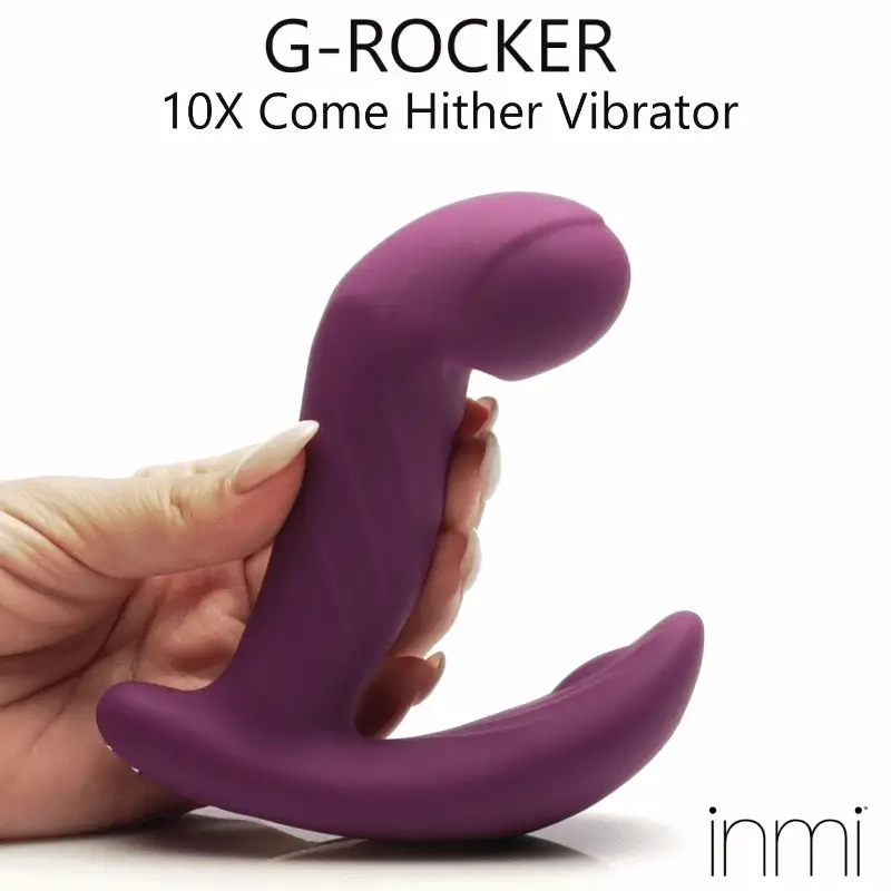 G-Rocker 10X Come Hither Silicone Vibrator with Remote Control - Image 2