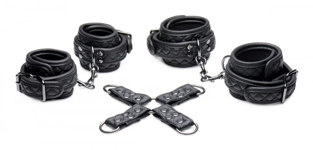 Concede Wrist and Ankle Restraint Set With Bonus Hog-Tie Adapter - Image 10