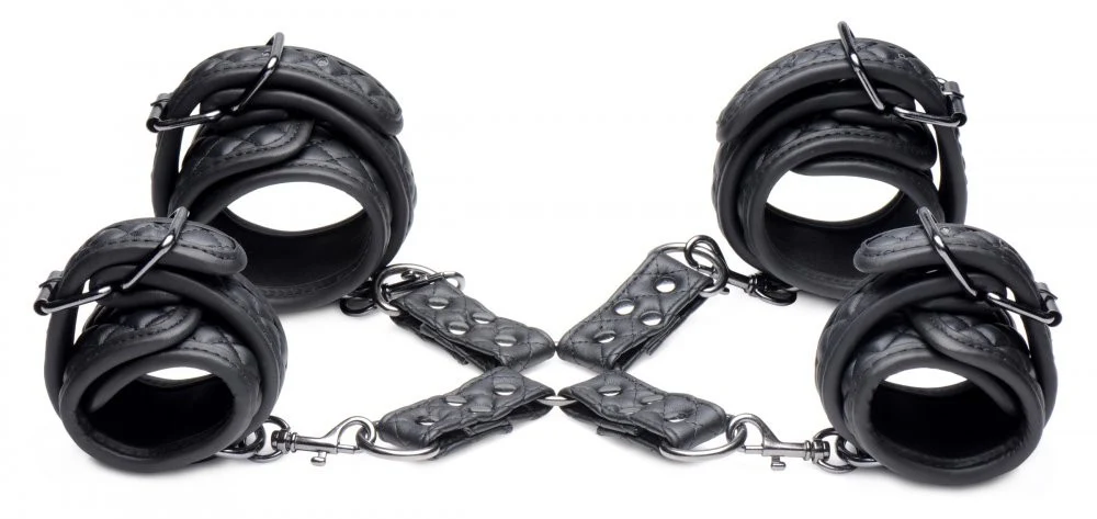 Concede Wrist and Ankle Restraint Set With Bonus Hog-Tie Adapter - Image 9