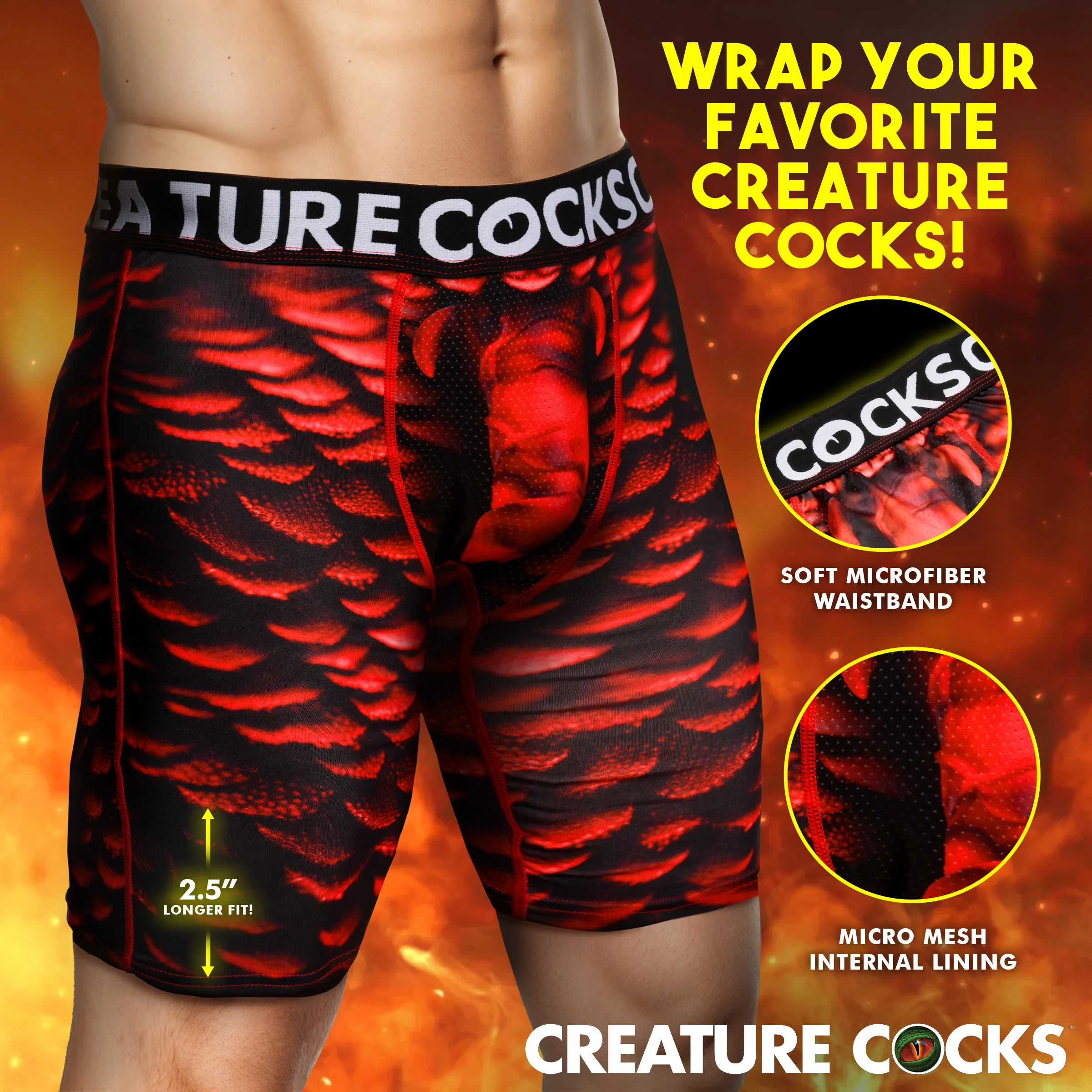 Creature Cocks Horny Devil Boxer Shorts - Image 3