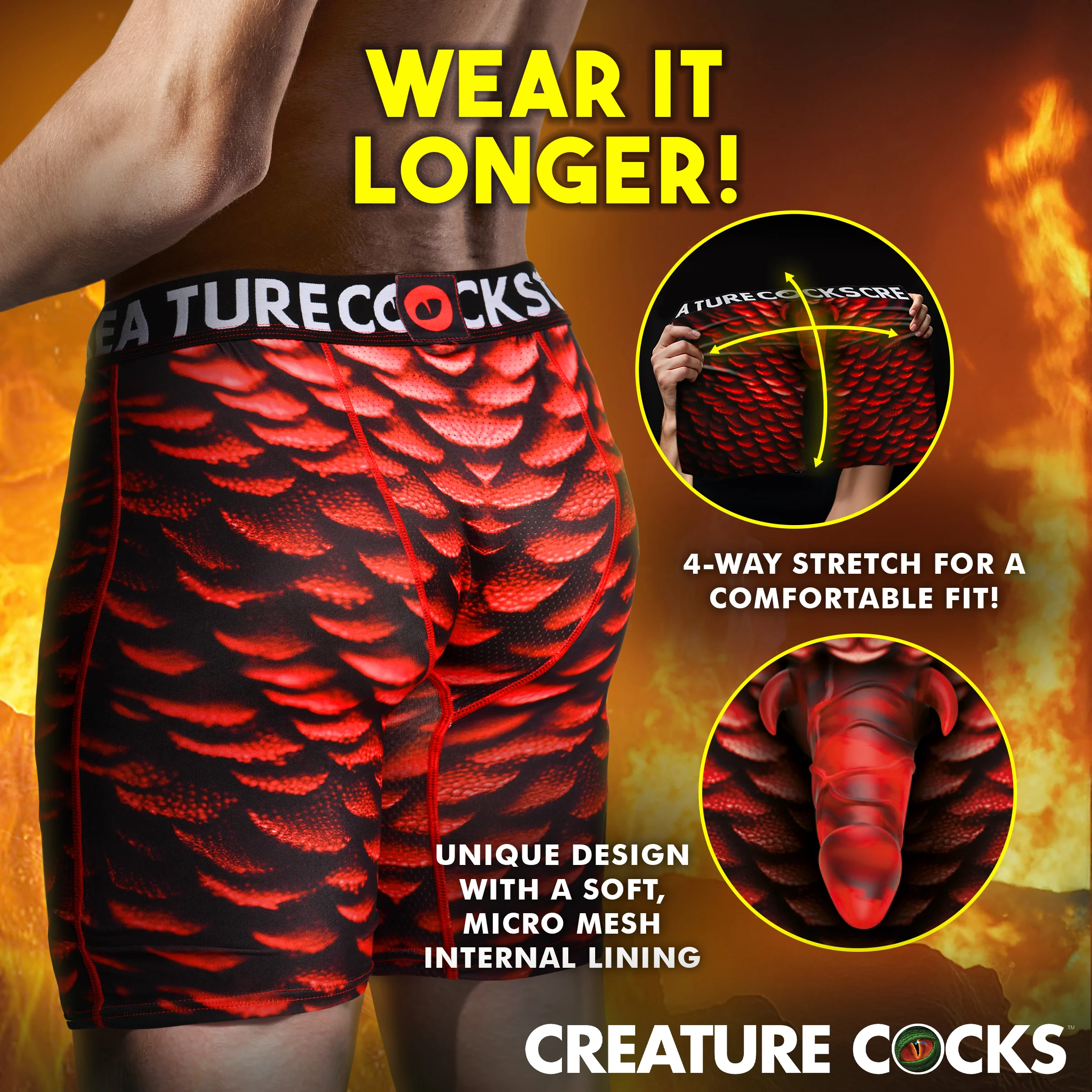 Creature Cocks Horny Devil Boxer Shorts - Image 4