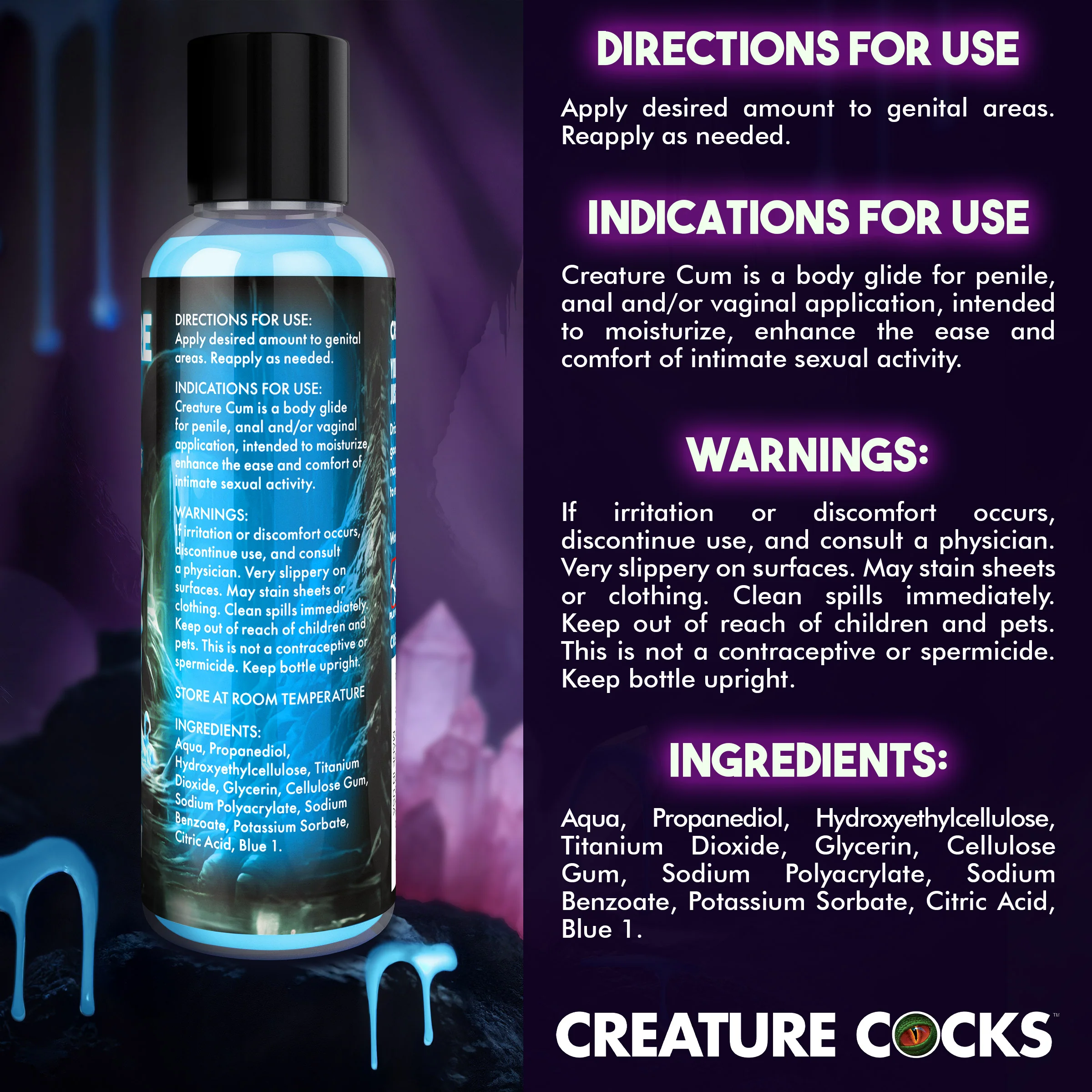 Creature Cum Blue Jizz Lubricant - Image 5