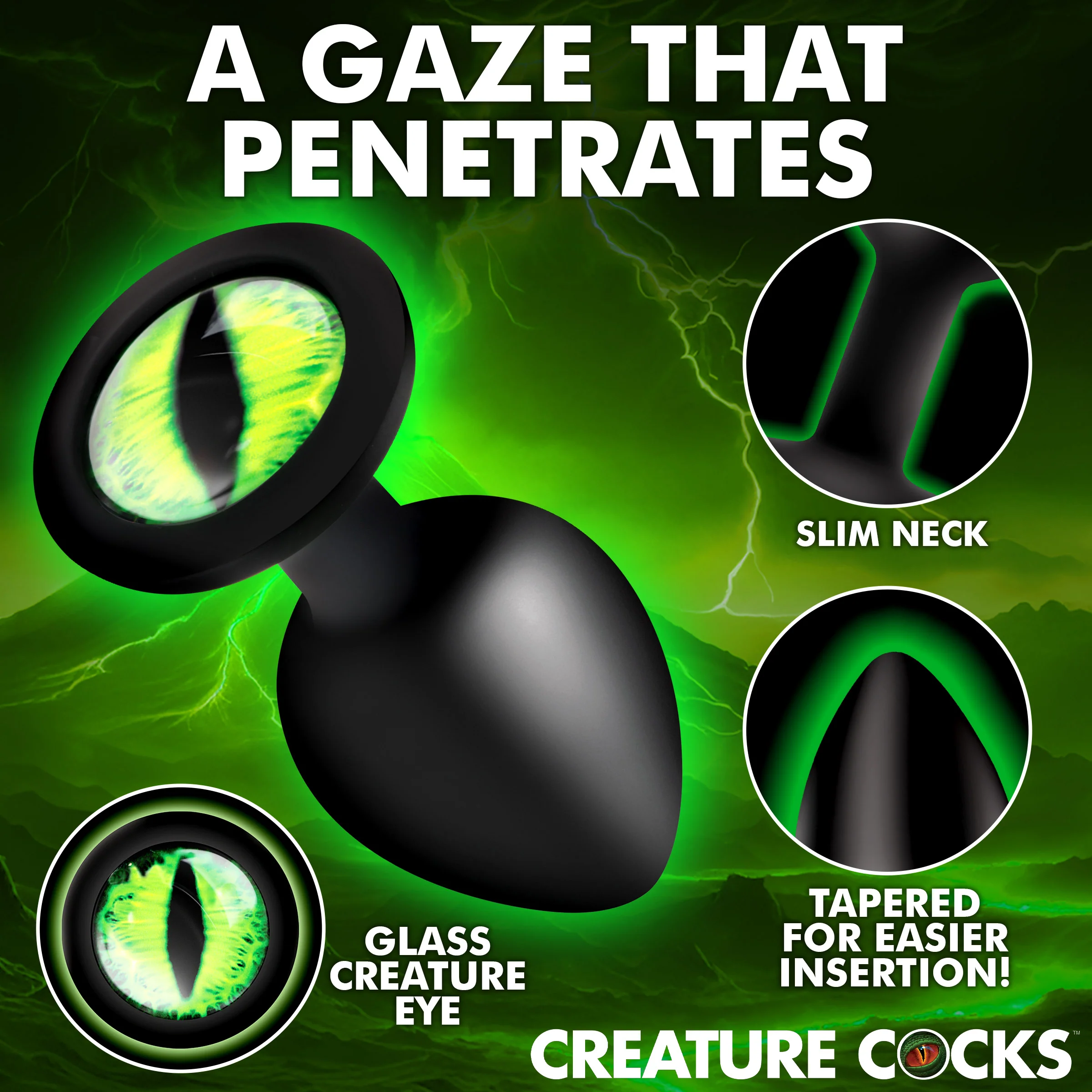 Creature Eye Silicone Butt Plug - Image 2