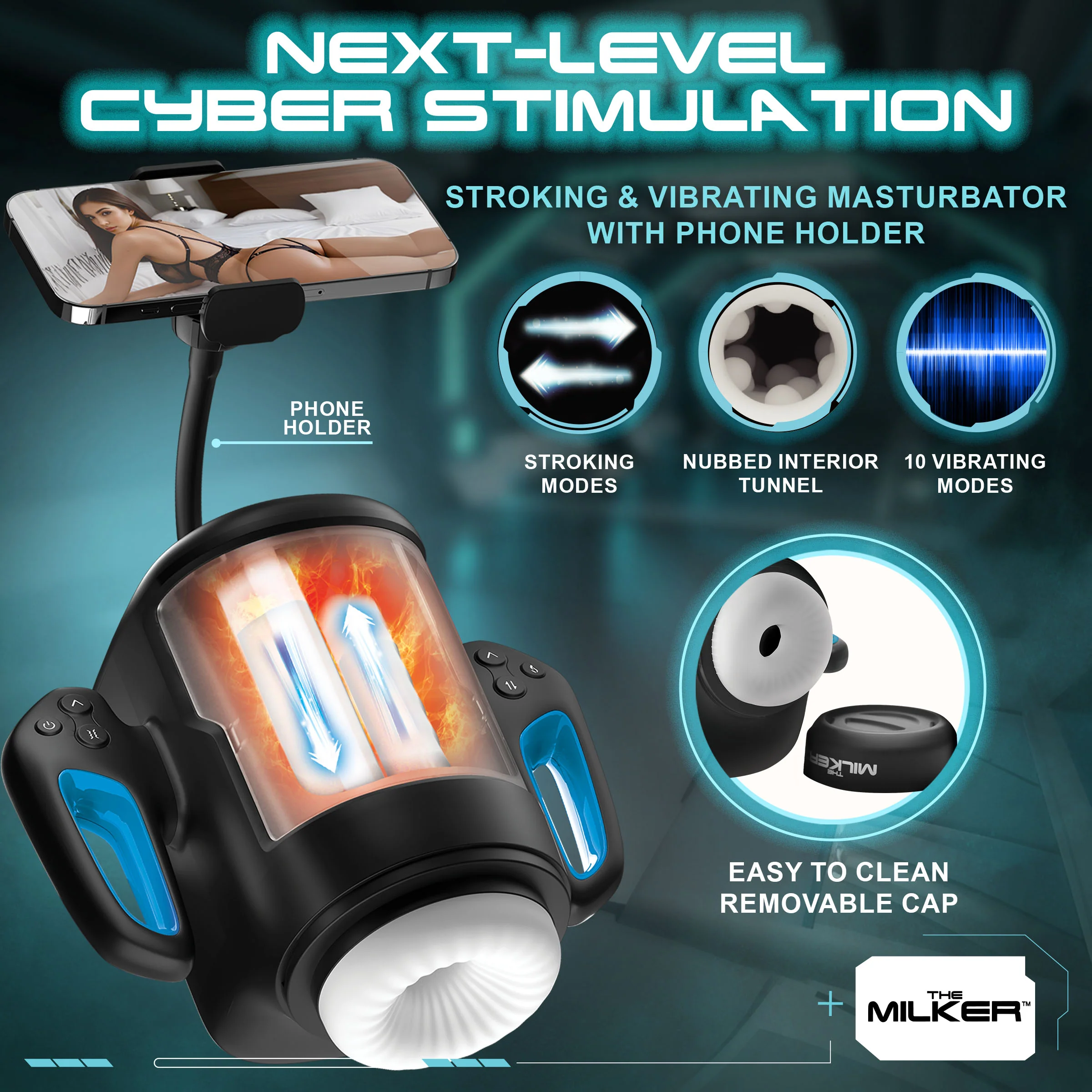 Cyber Milker Stroking & Vibrating Masturbator - Image 3