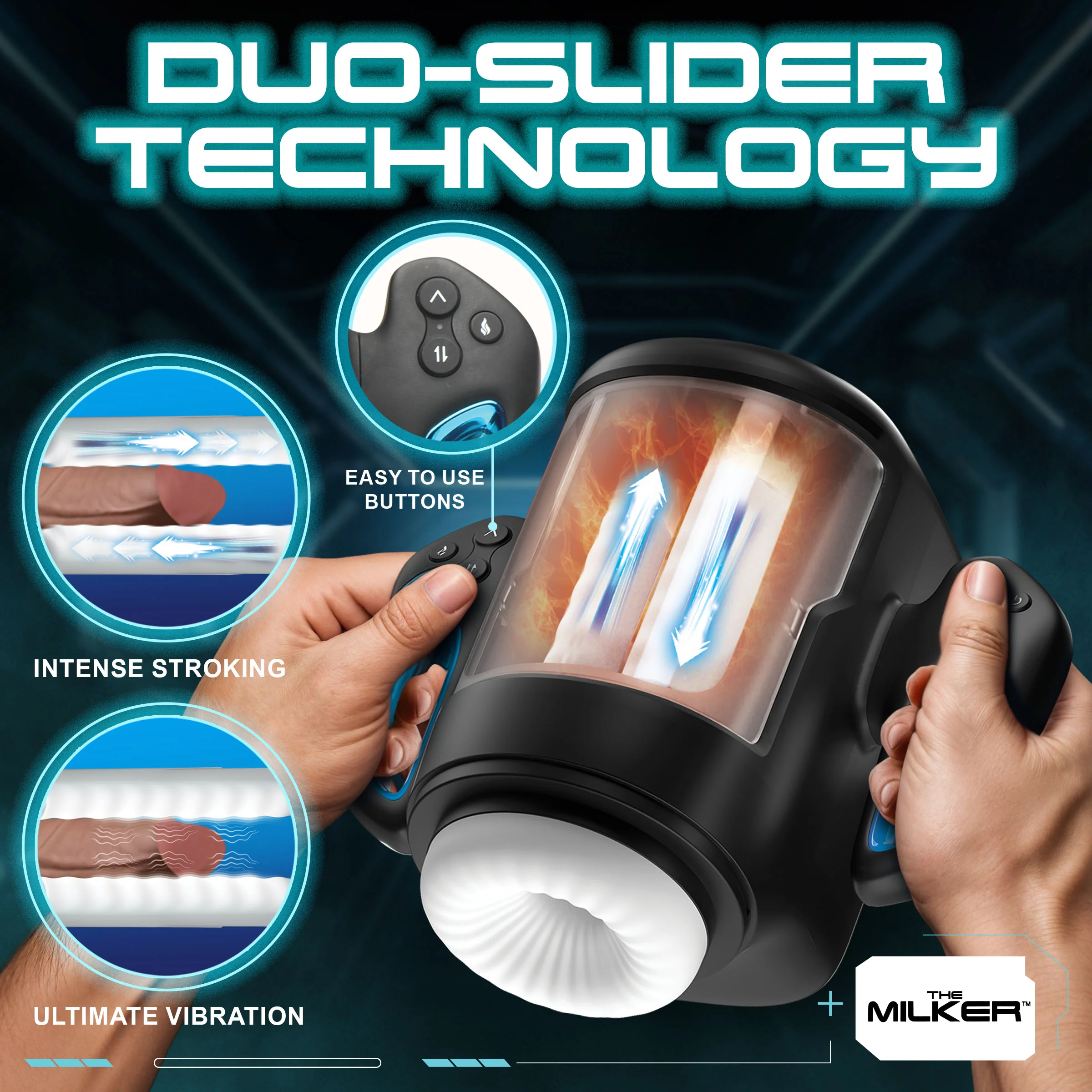 Cyber Milker Stroking & Vibrating Masturbator - Image 4