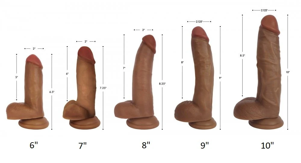 Dark Bareskin Dildo with Balls - Image 6
