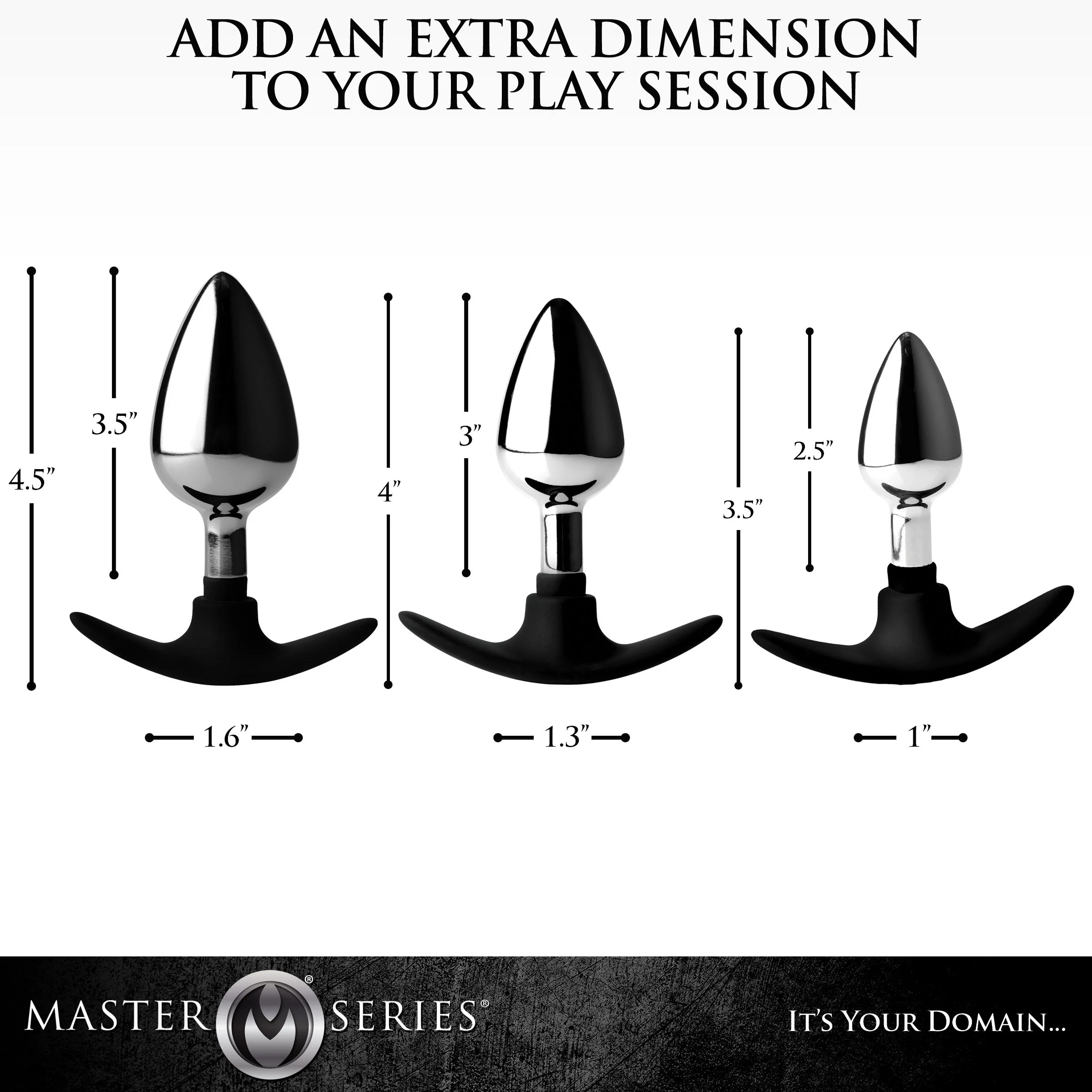 Dark Invader Metal and Silicone Anal Plug - Image 7