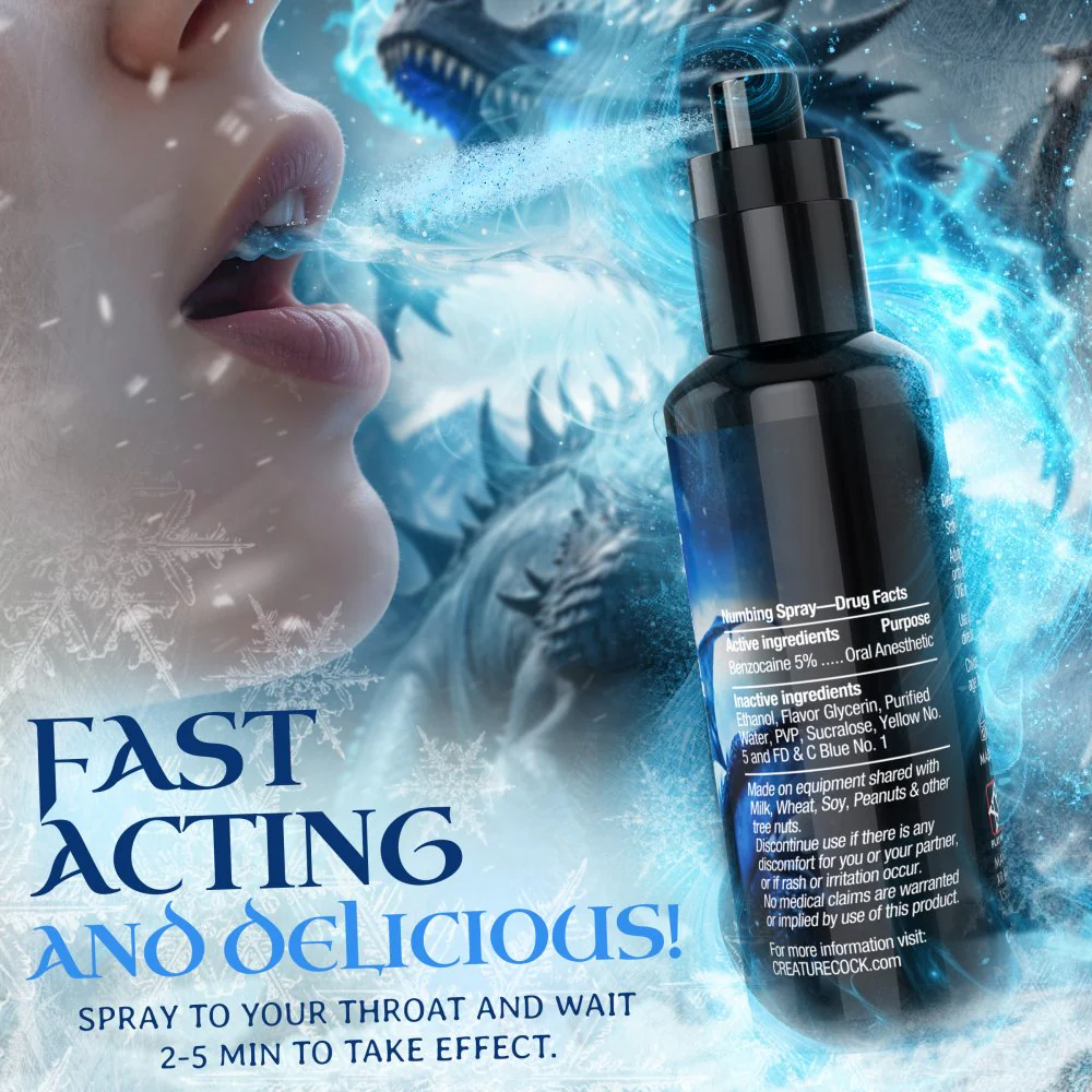 Deep Throat Spearmint Numbing Spray - Image 3