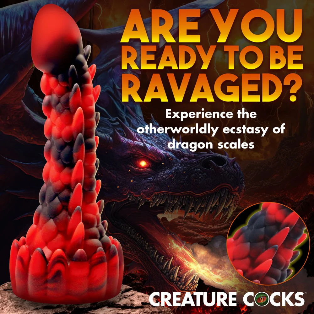 Demon Rising Scaly Dragon Silicone Dildo - Image 4
