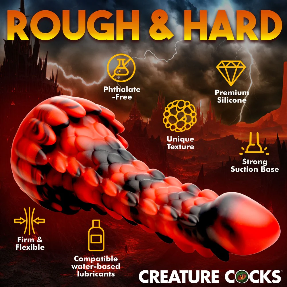 Demon Rising Scaly Dragon Silicone Dildo - Image 5