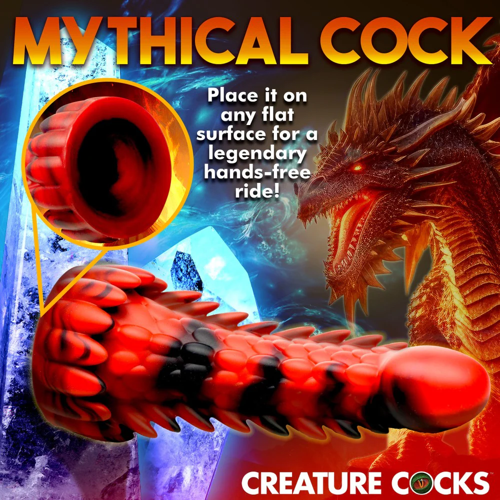 Demon Rising Scaly Dragon Silicone Dildo - Image 6