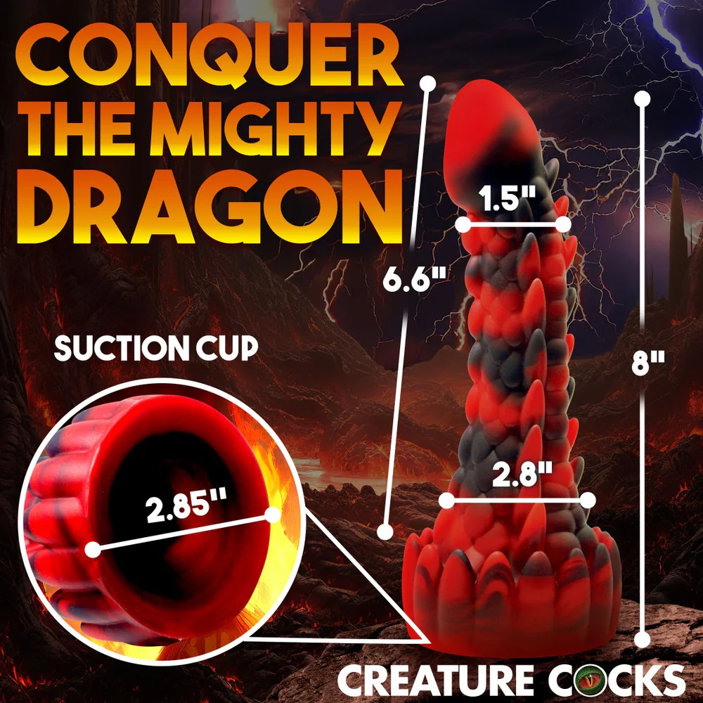 Demon Rising Scaly Dragon Silicone Dildo - Image 7