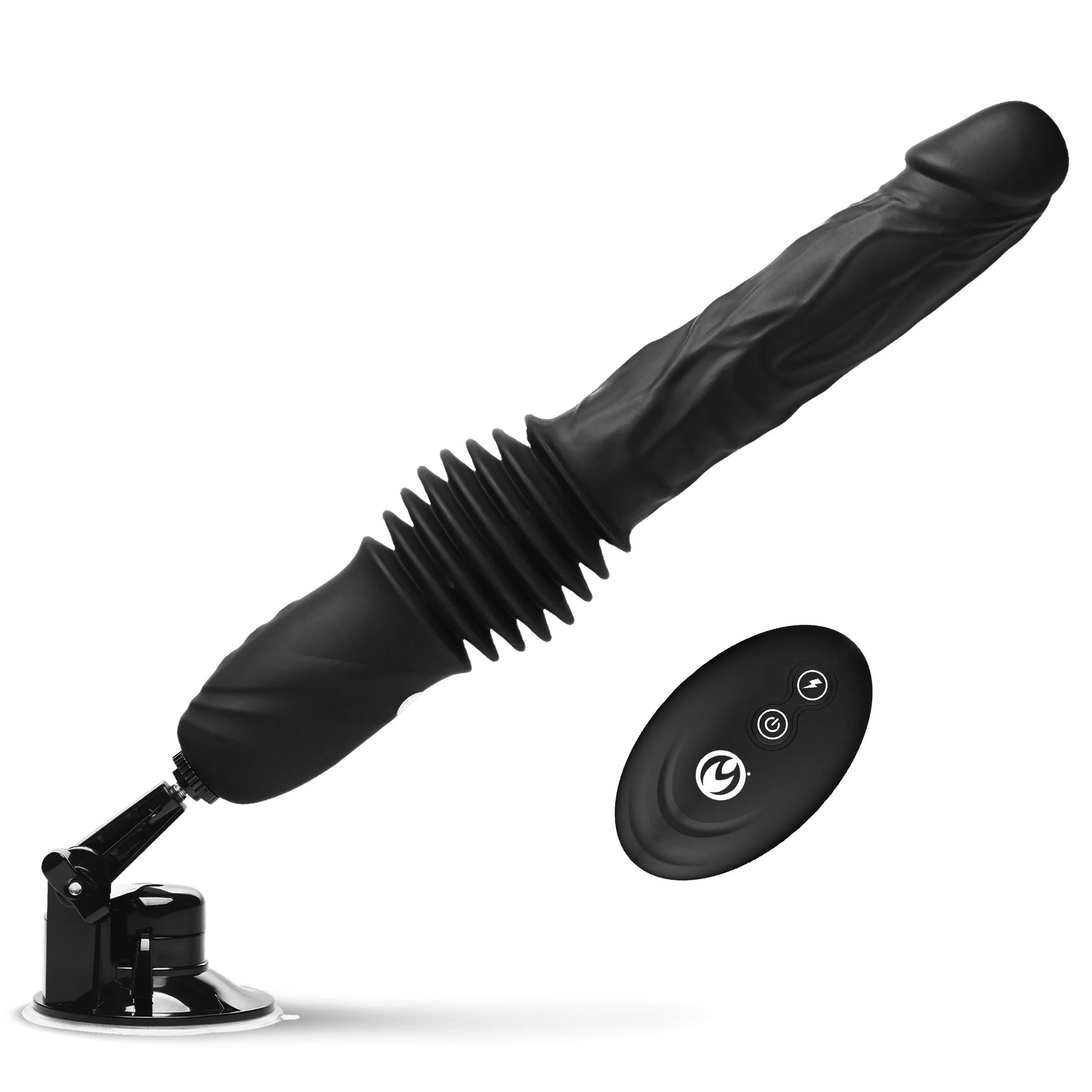 Double Pounder Silicone Vibrating Dildo Thruster - Image 6